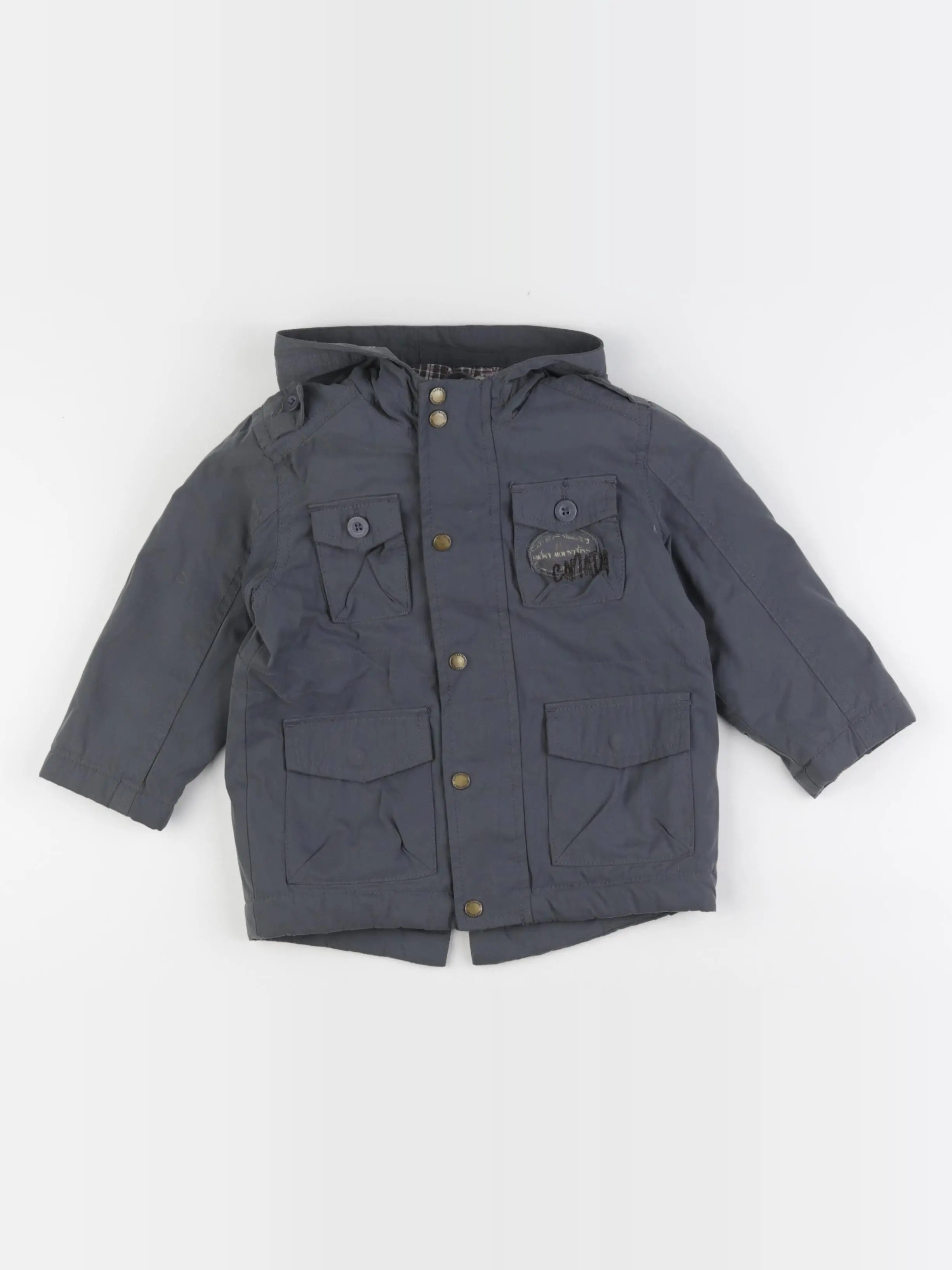 Vertbaudet - veste gris - 2 ans