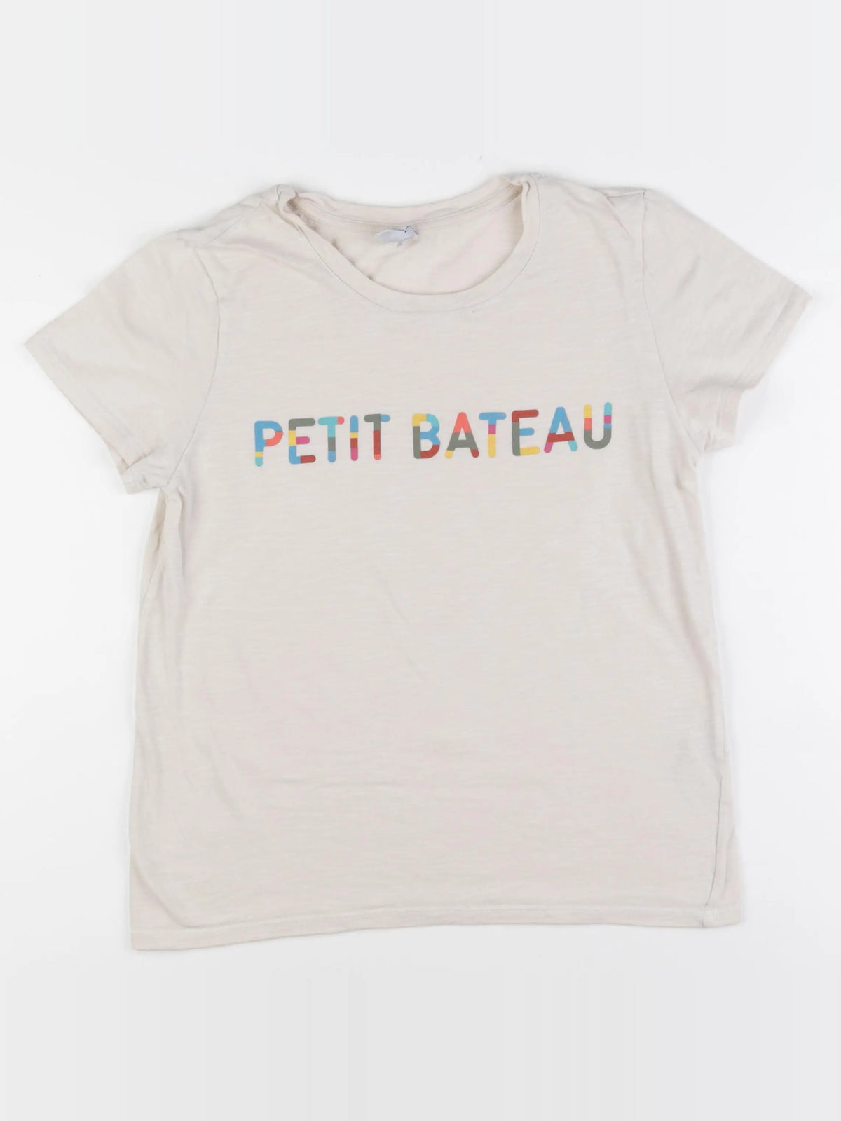 Petit Bateau - tee-shirt beige - 16 ans