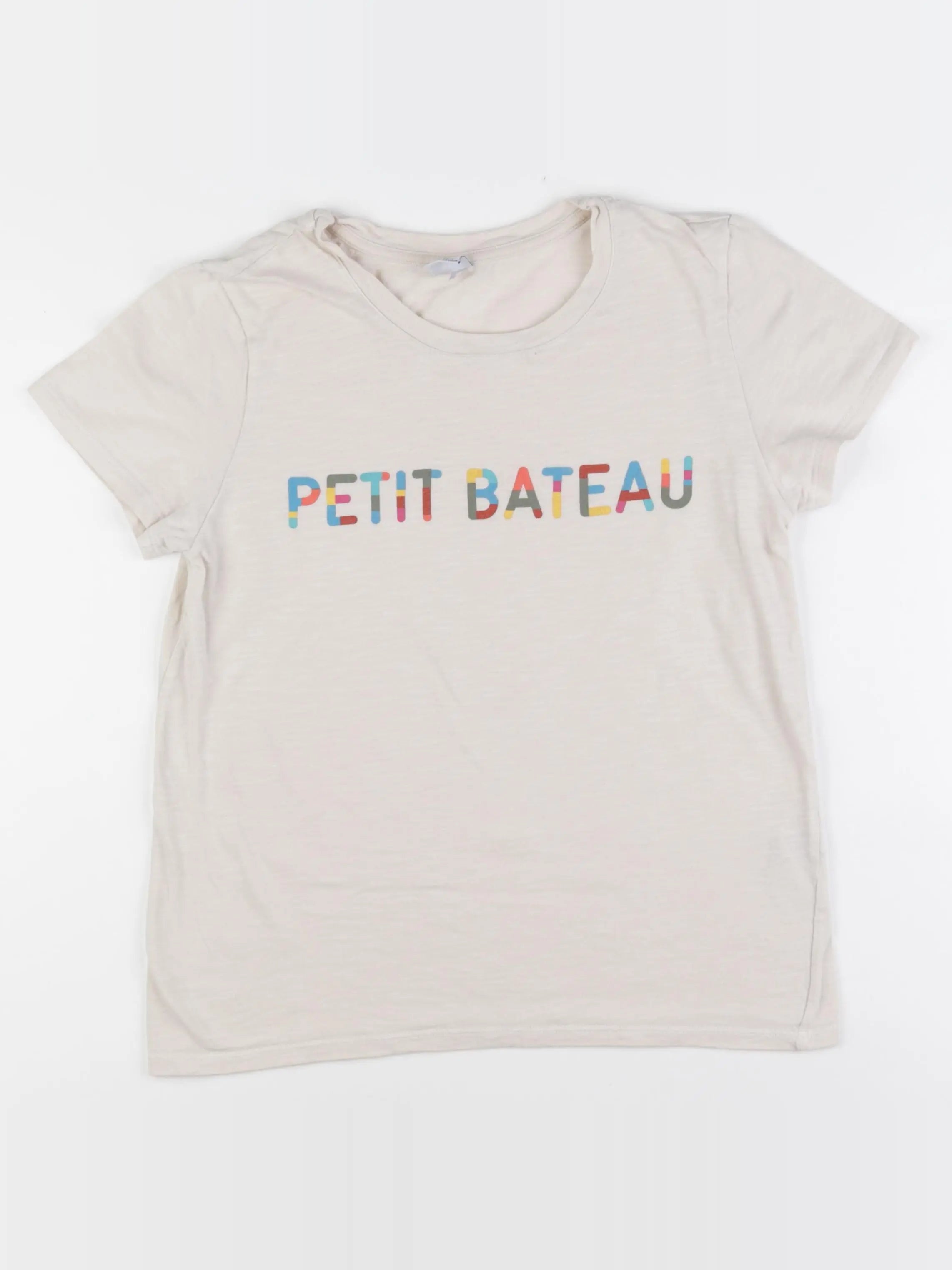 Petit Bateau - tee-shirt beige - 16 ans