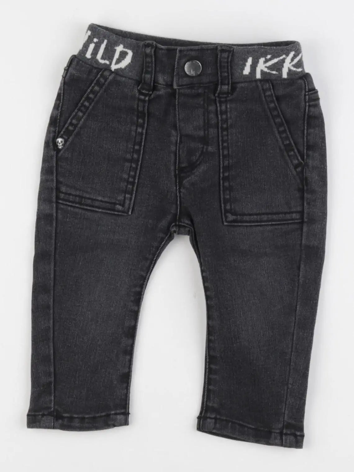 IKKS - jean gris - 6 mois