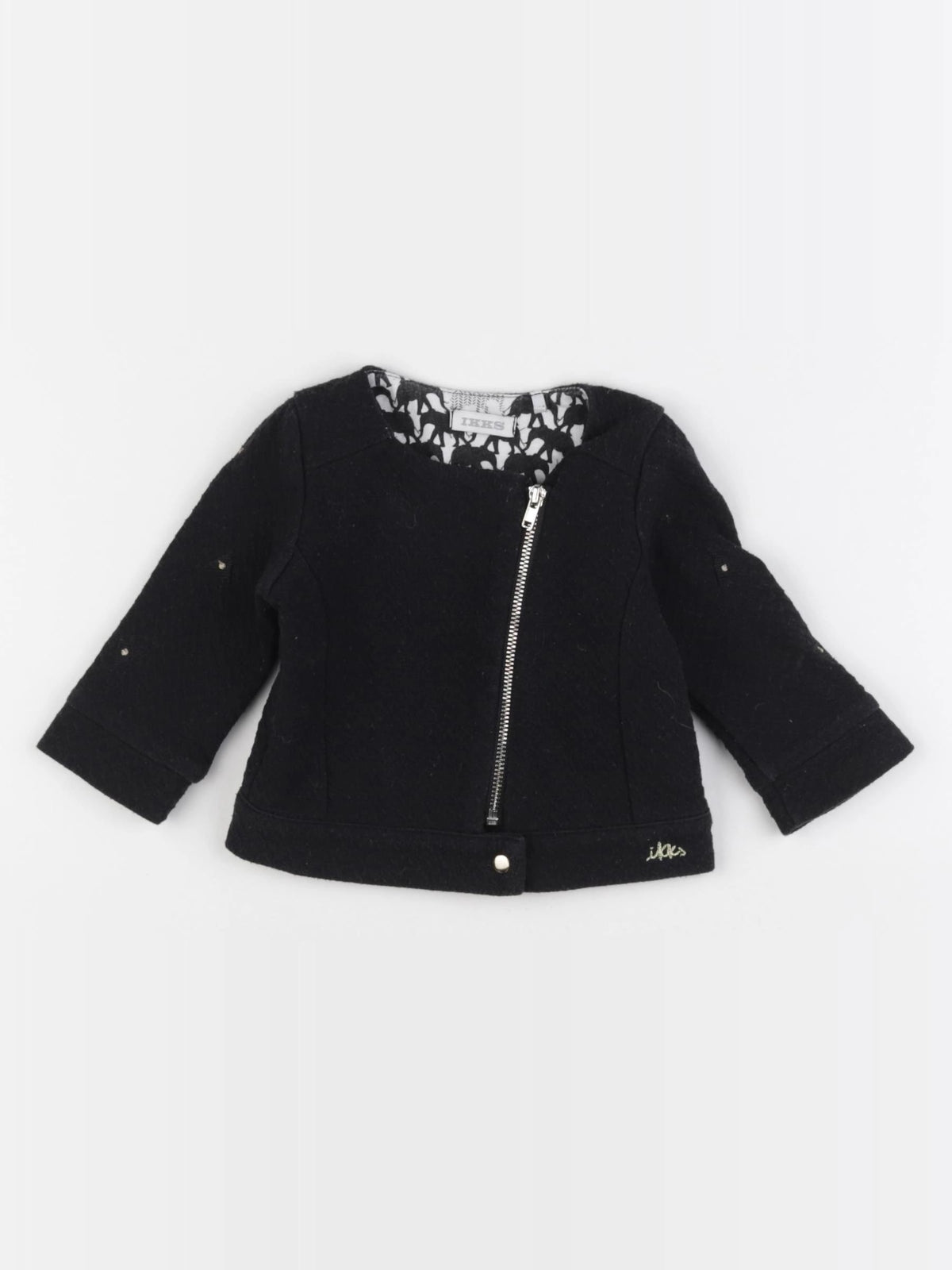 IKKS - sweat noir - 6 mois