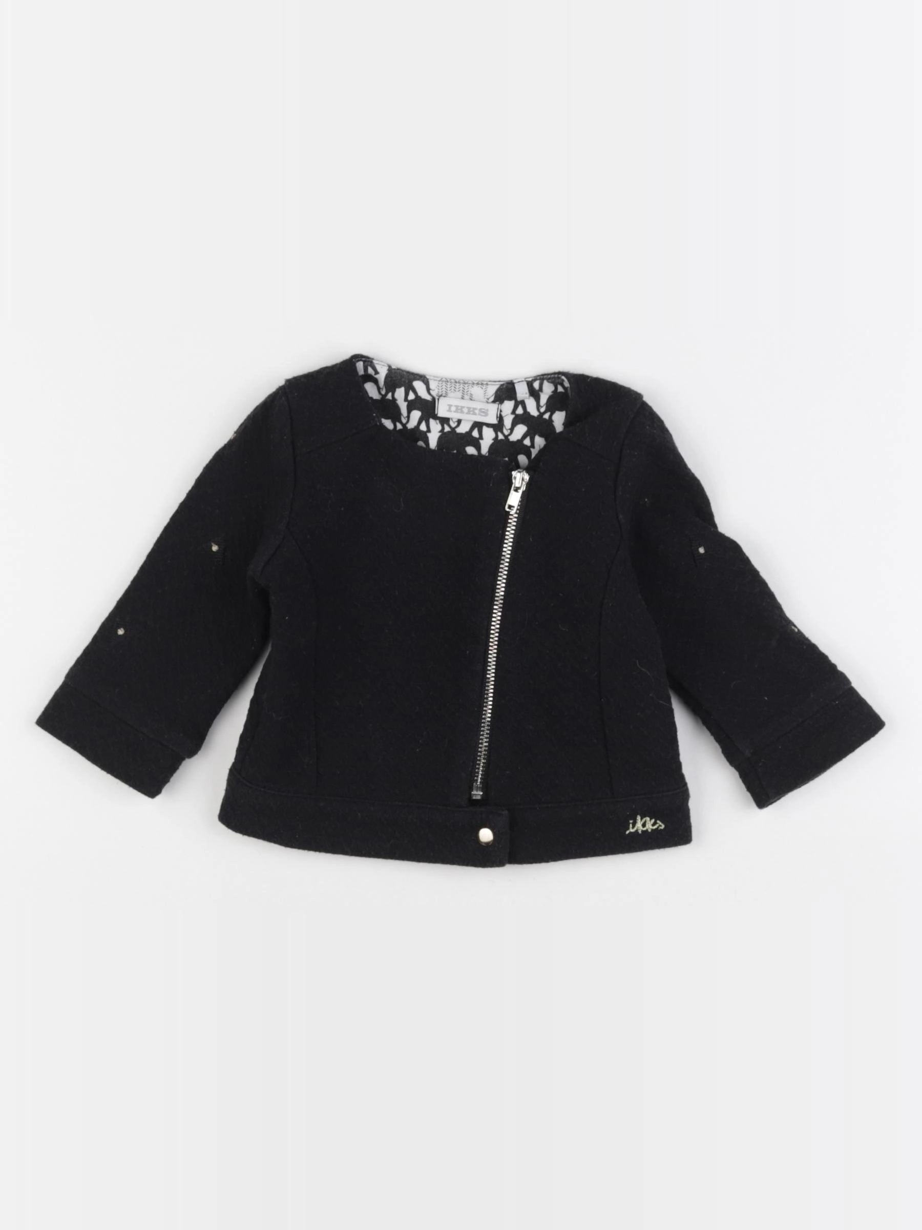 IKKS - sweat noir - 6 mois