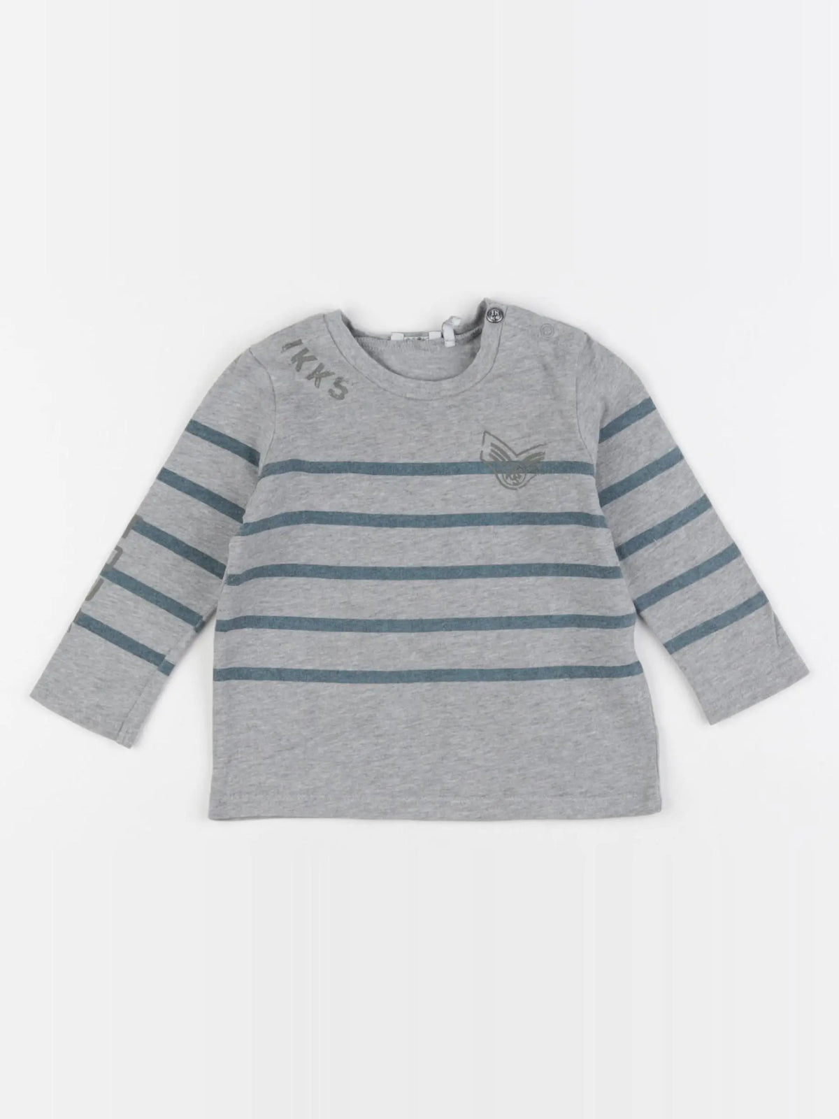 IKKS - tee-shirt gris - 6 mois