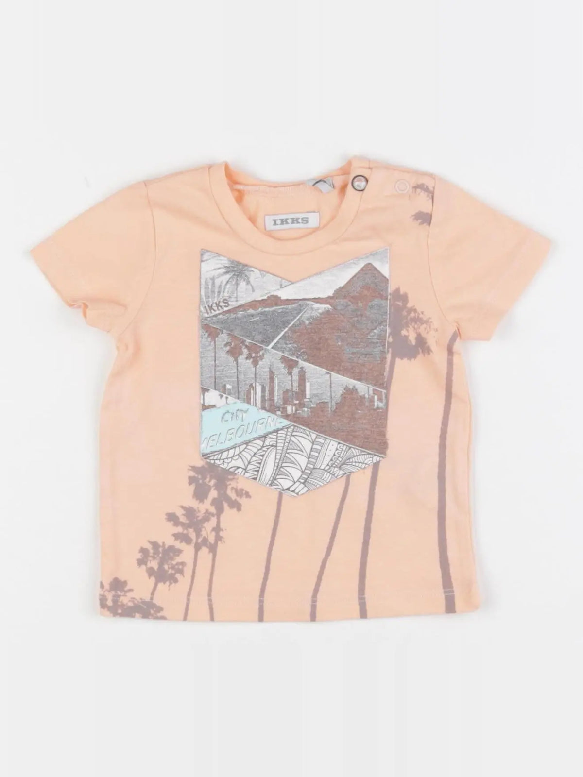 IKKS - tee-shirt orange - 3 mois