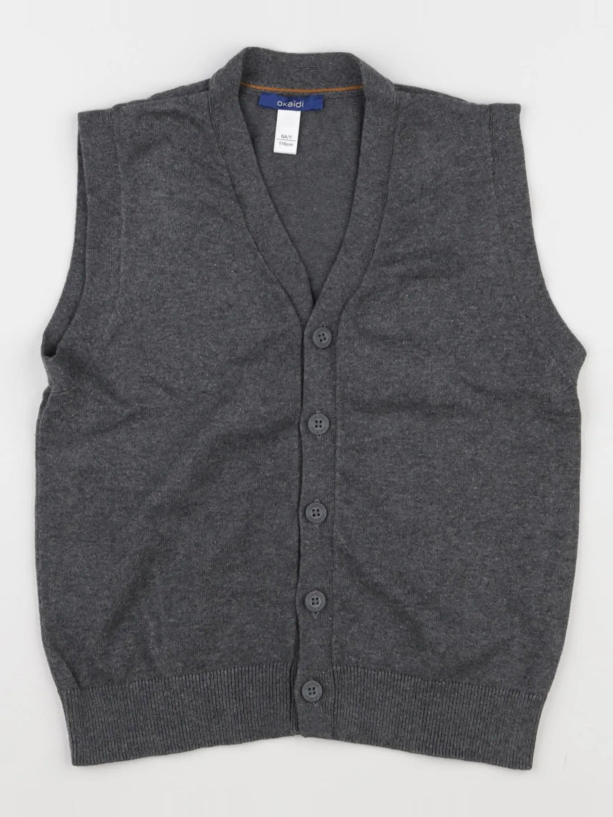 Okaidi - gilet gris - 6 ans