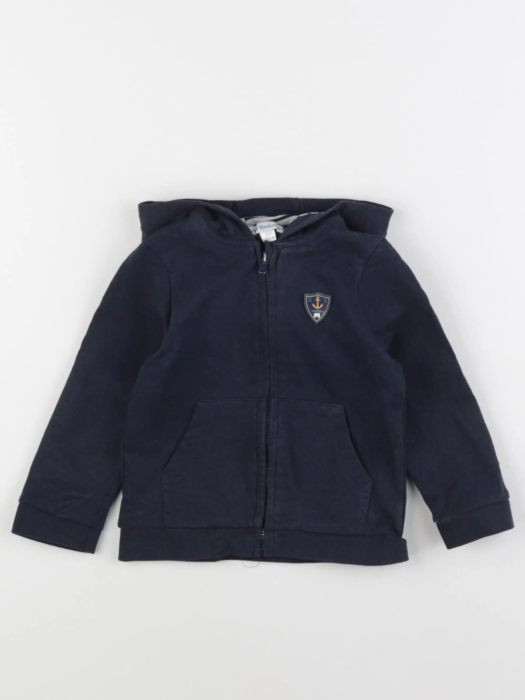 Vertbaudet - sweat bleu - 24 mois