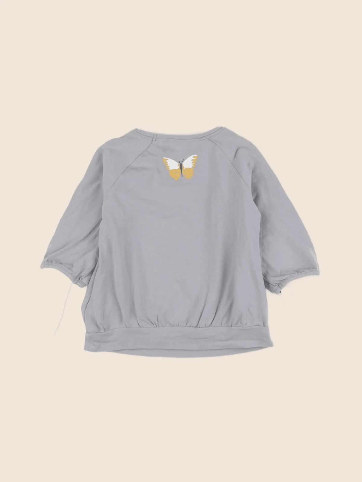 Vertbaudet - tee-shirt imprimé au dos gris - 4 ans