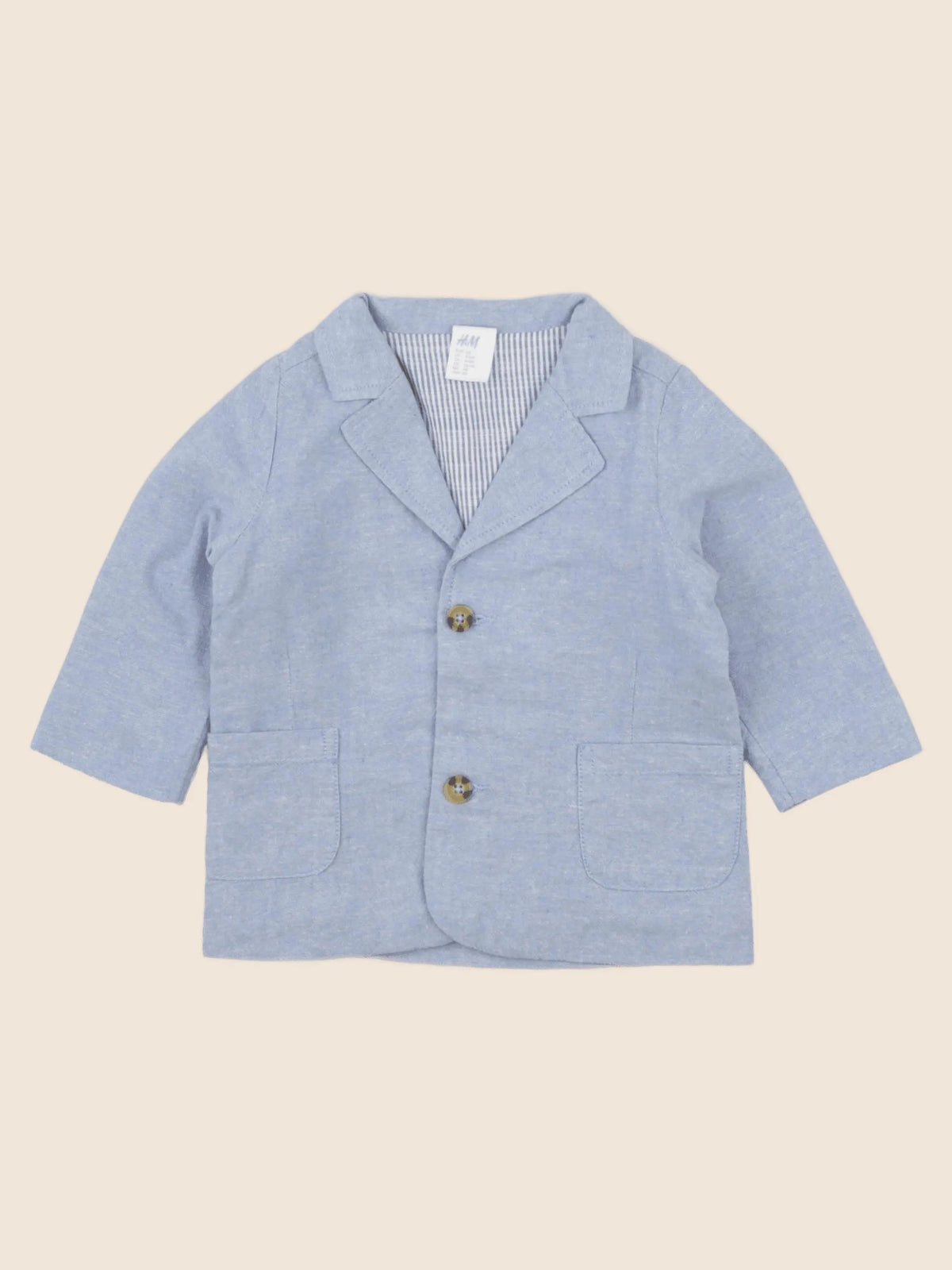 H&M - veste bleu - 3/6 mois
