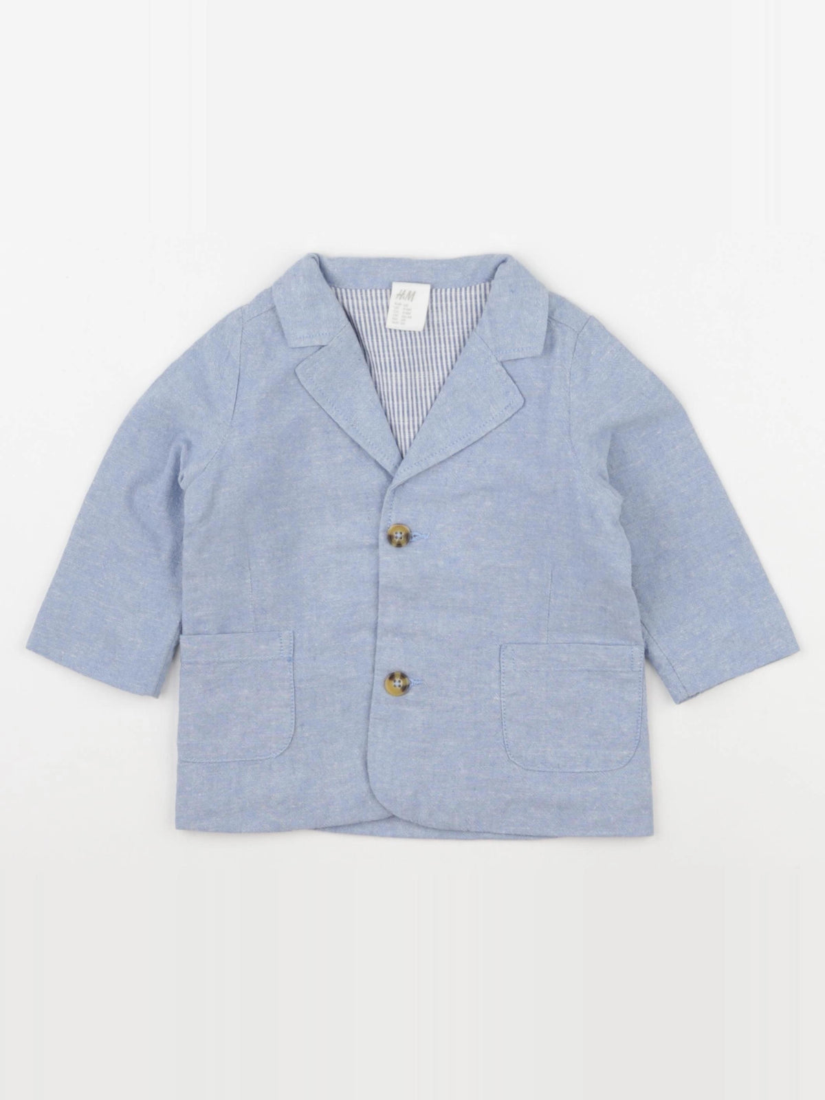 H&M - veste bleu - 3/6 mois