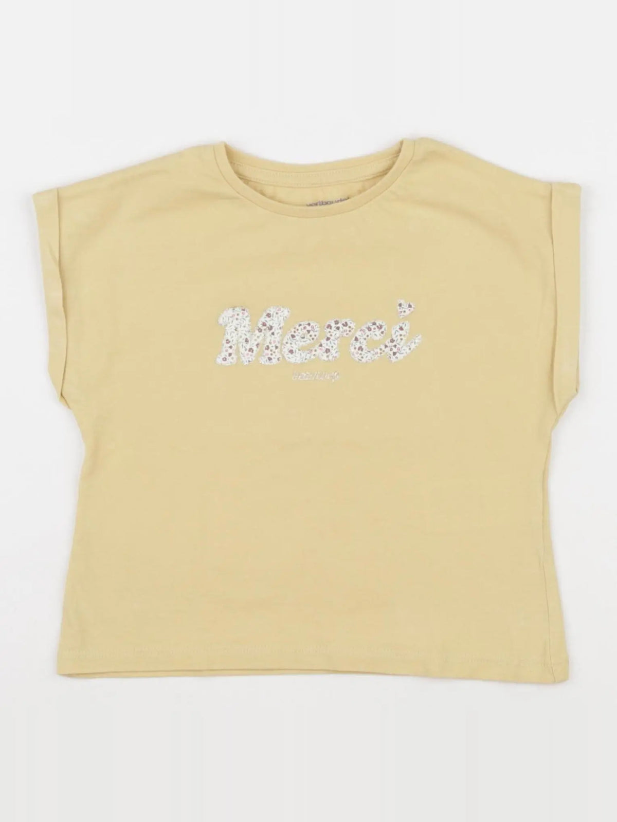 Vertbaudet - tee-shirt jaune - 2 ans
