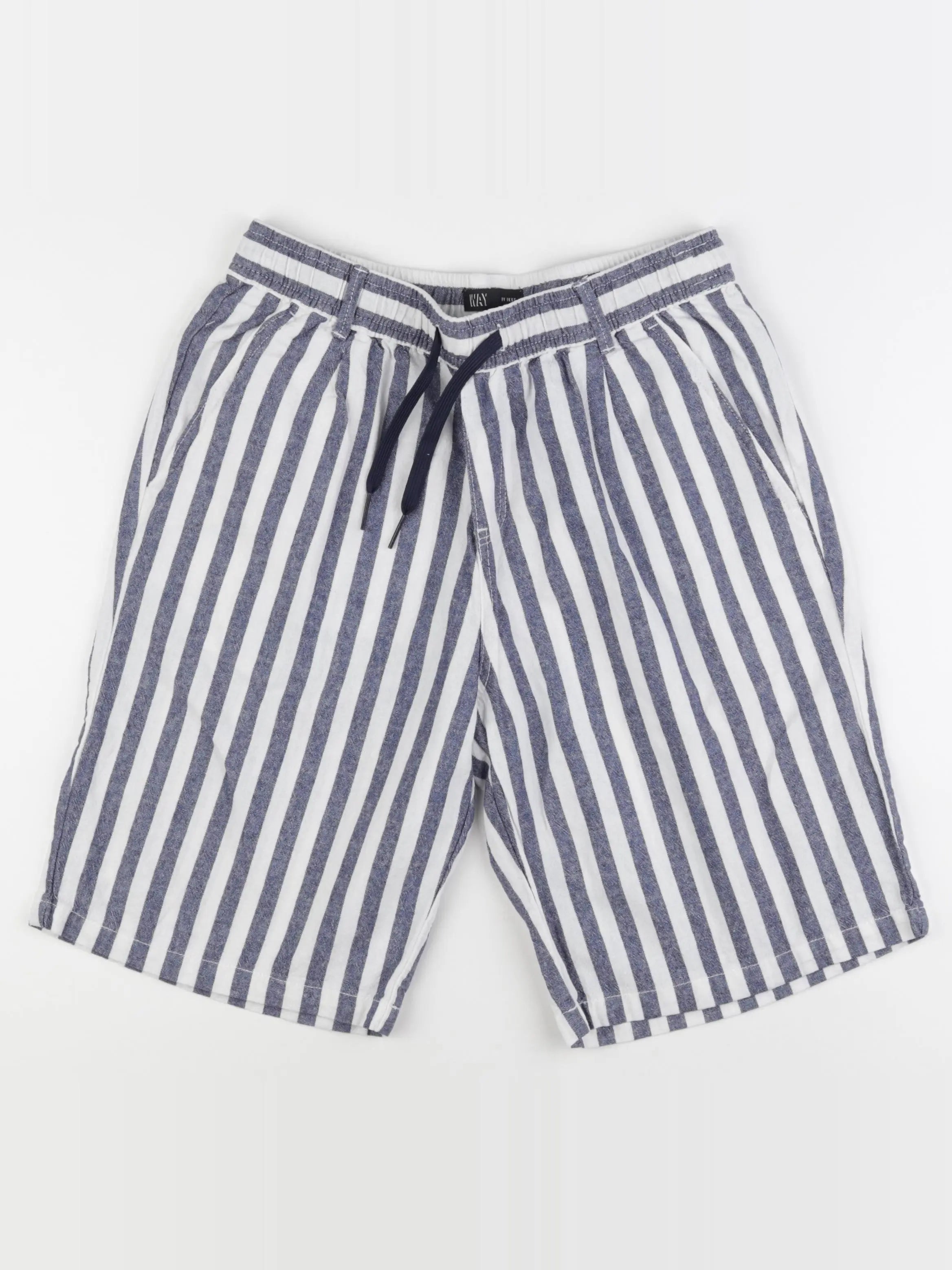 IKKS - short blanc, bleu - 16 ans