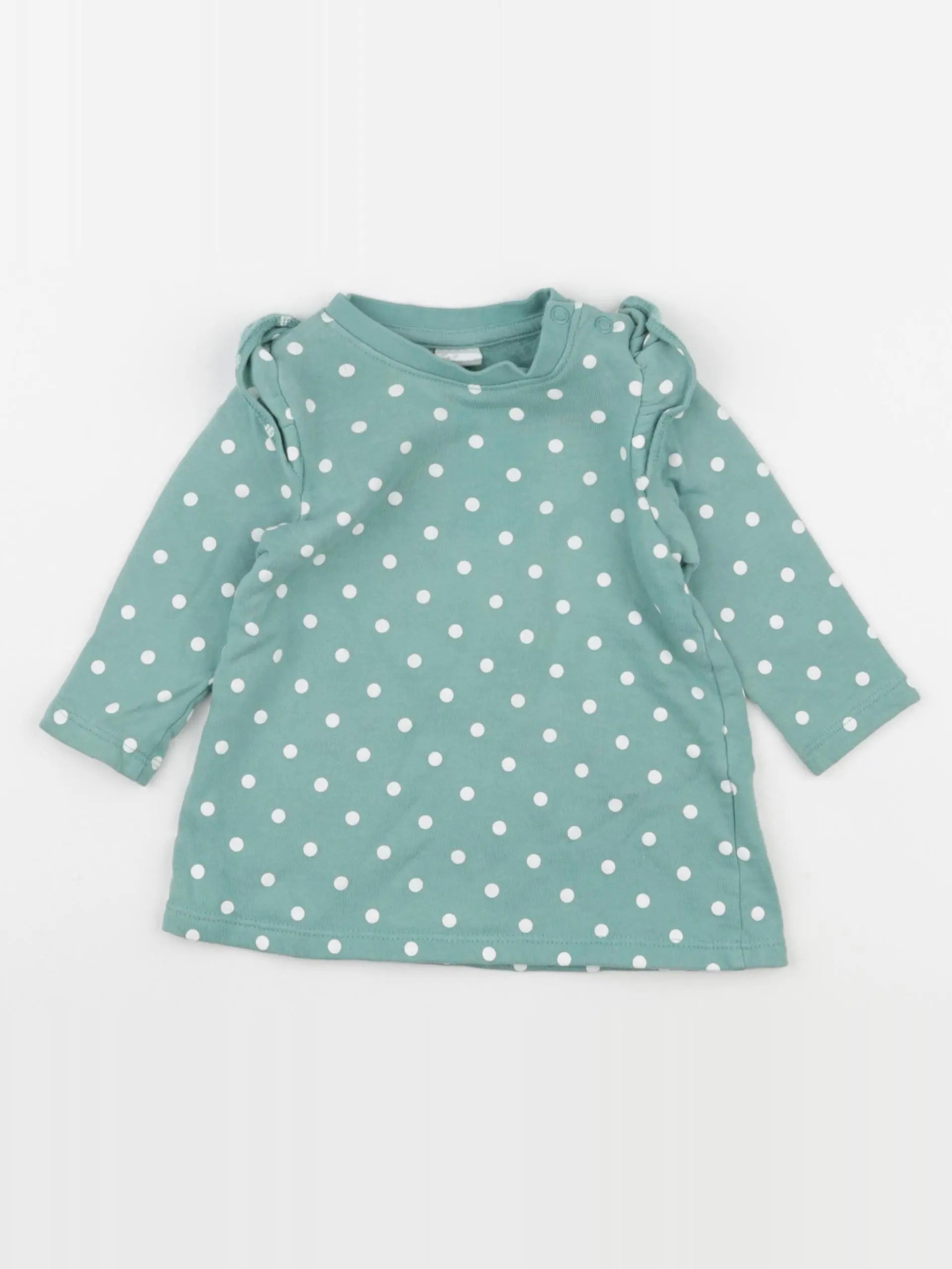 H&M - robe vert - 6 mois