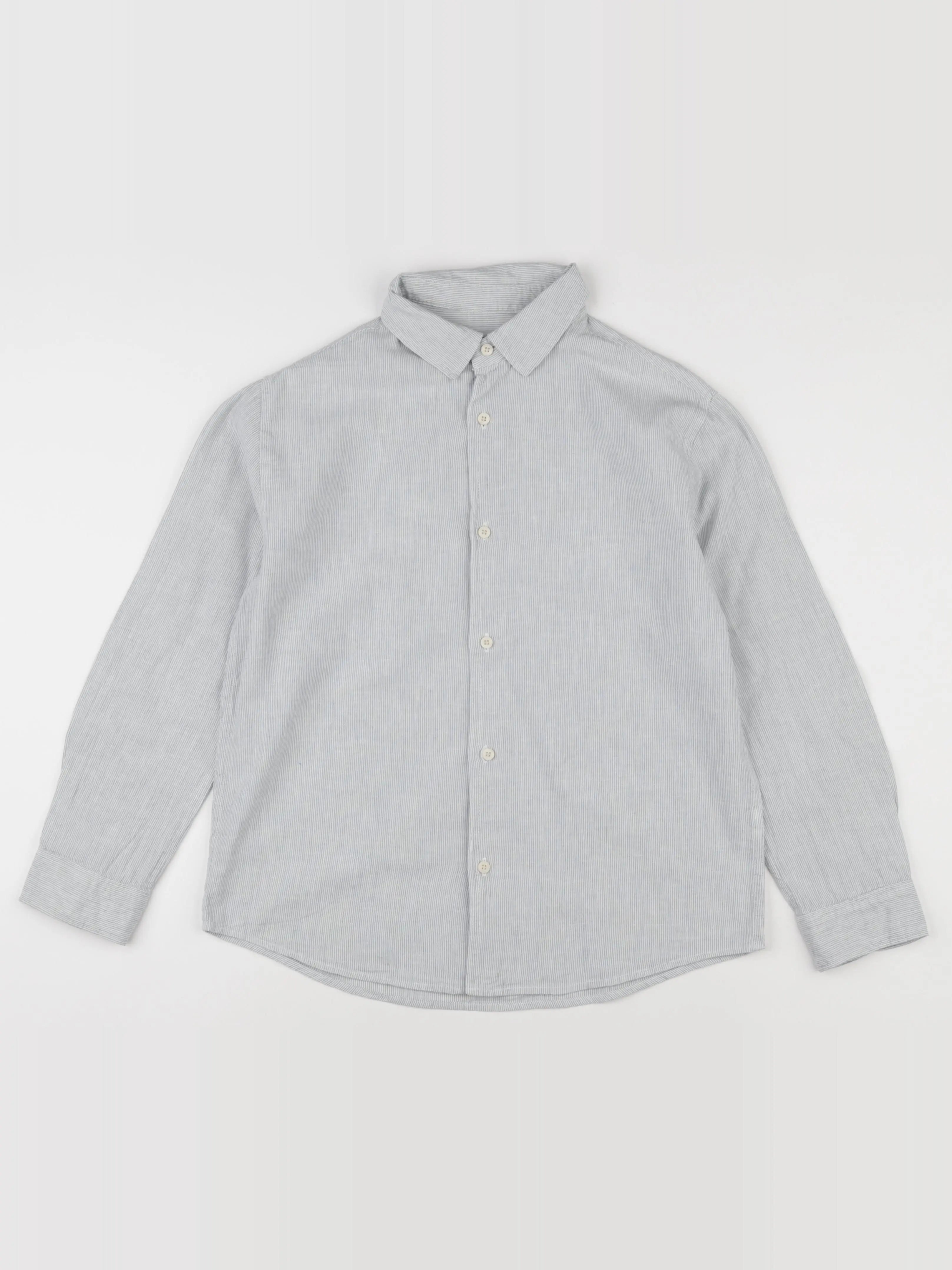 Zara - chemise blanc, vert - 9/10 ans