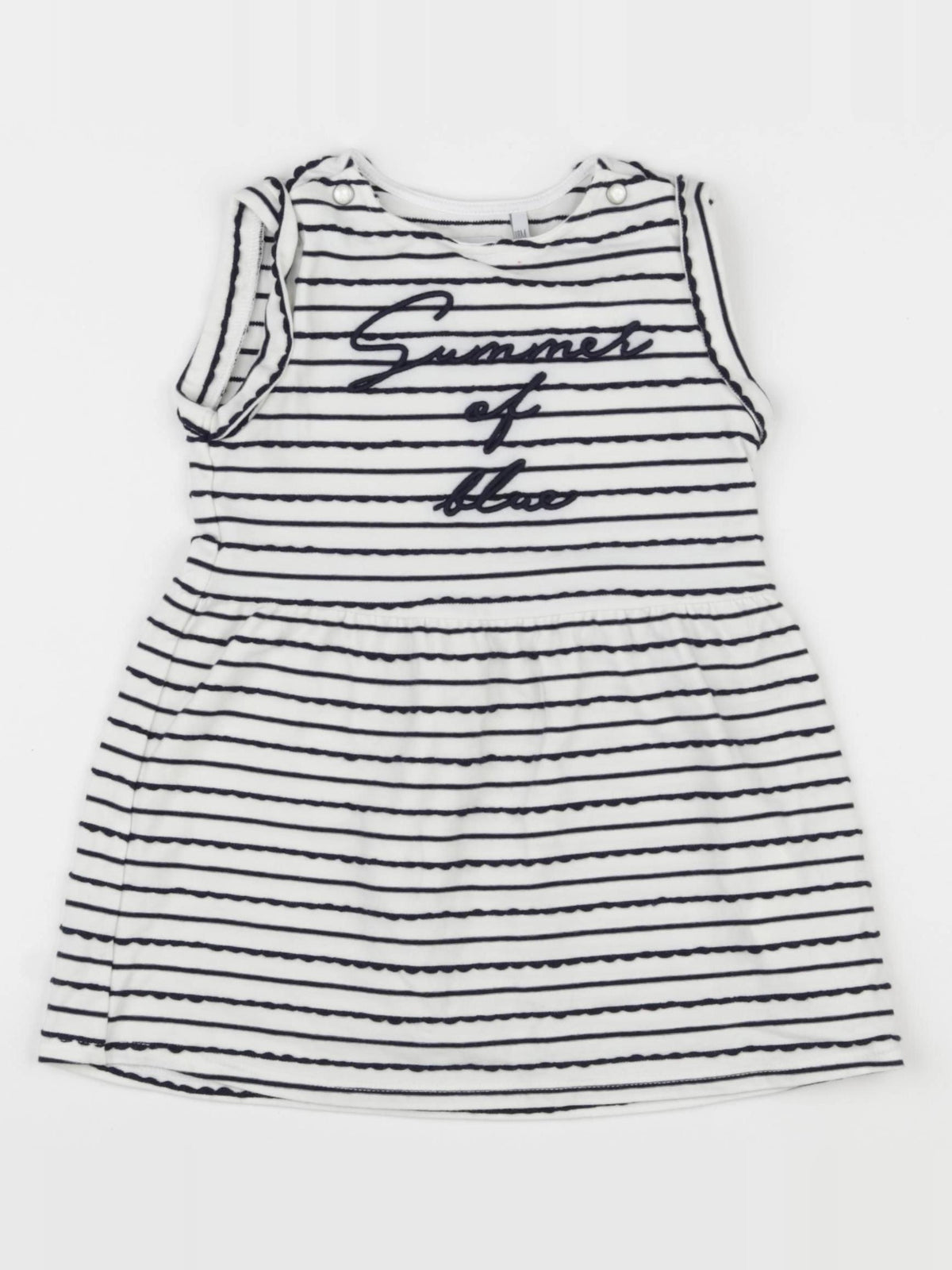 IKKS - robe blanc, bleu - 18 mois