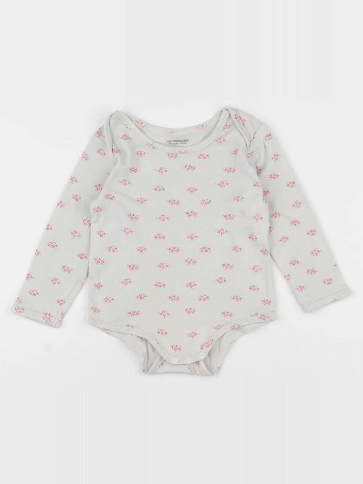 Vertbaudet - body beige, rose - 36 mois