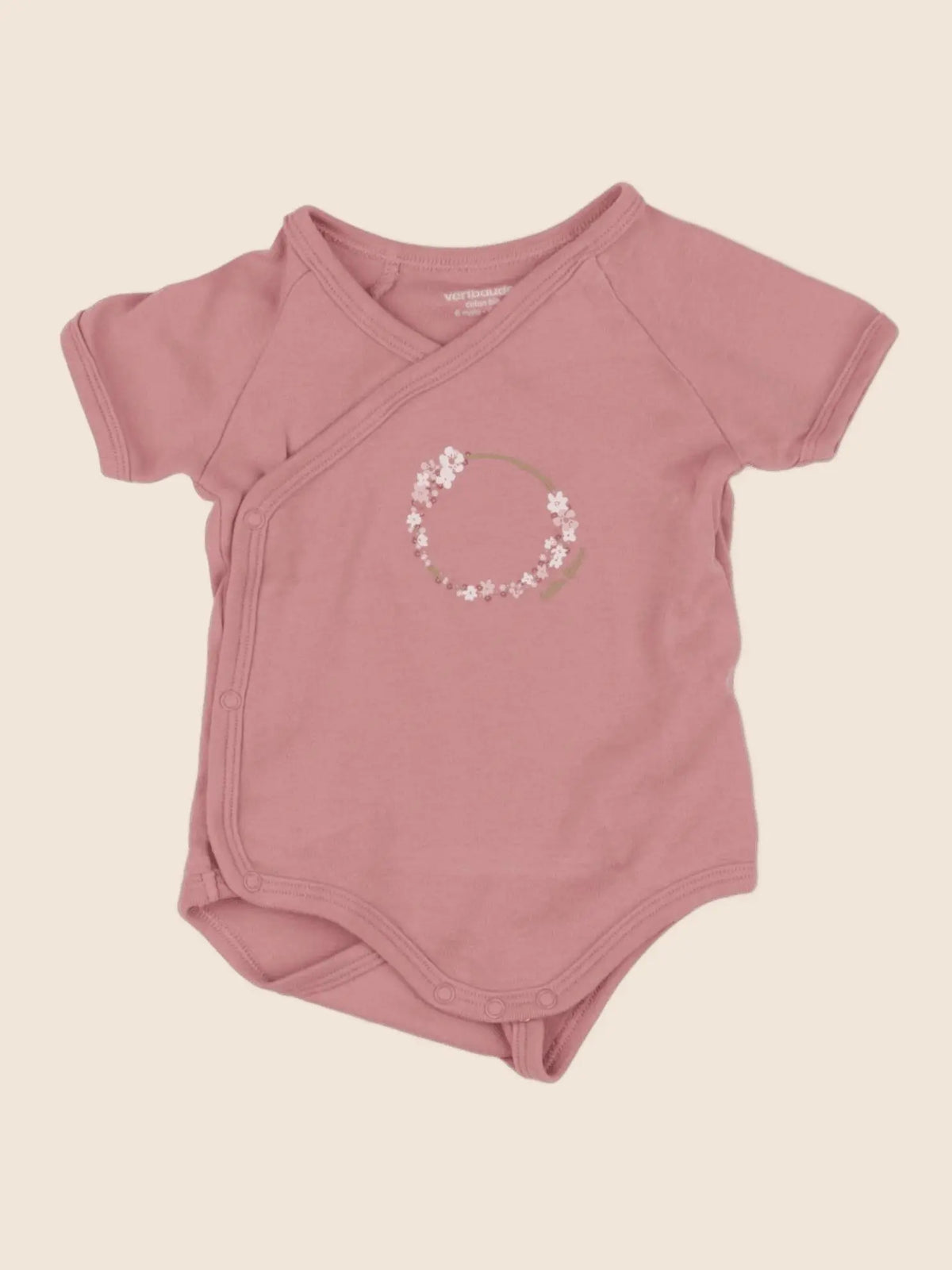 Vertbaudet - body rose - 1 mois