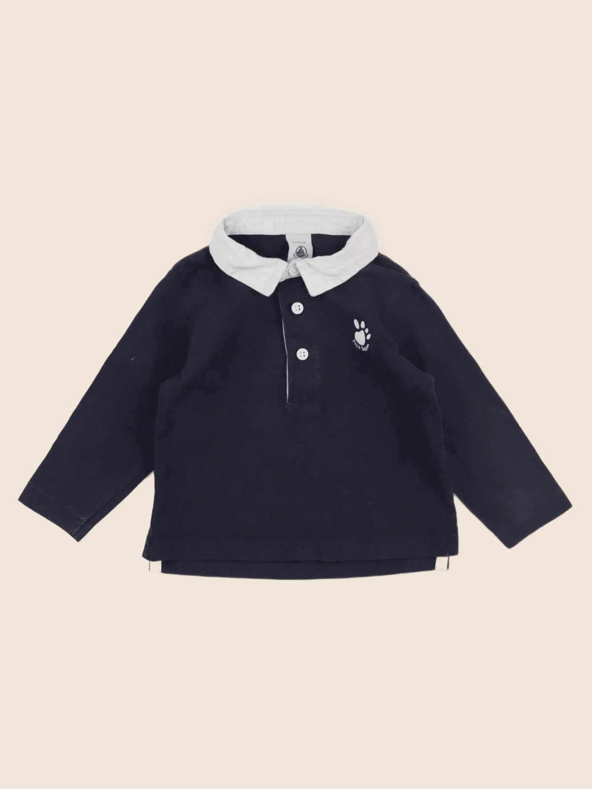 Petit Bateau - tee-shirt bleu - 12 mois
