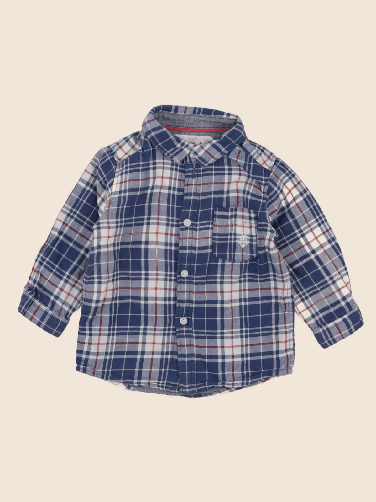 H&M - chemise bleu - 9/12 mois