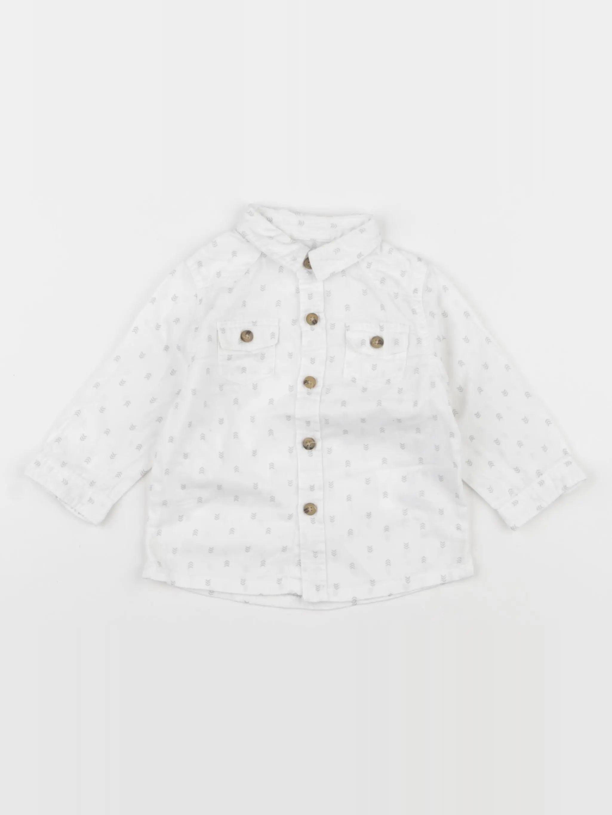 Vertbaudet - chemise blanc - 6 mois
