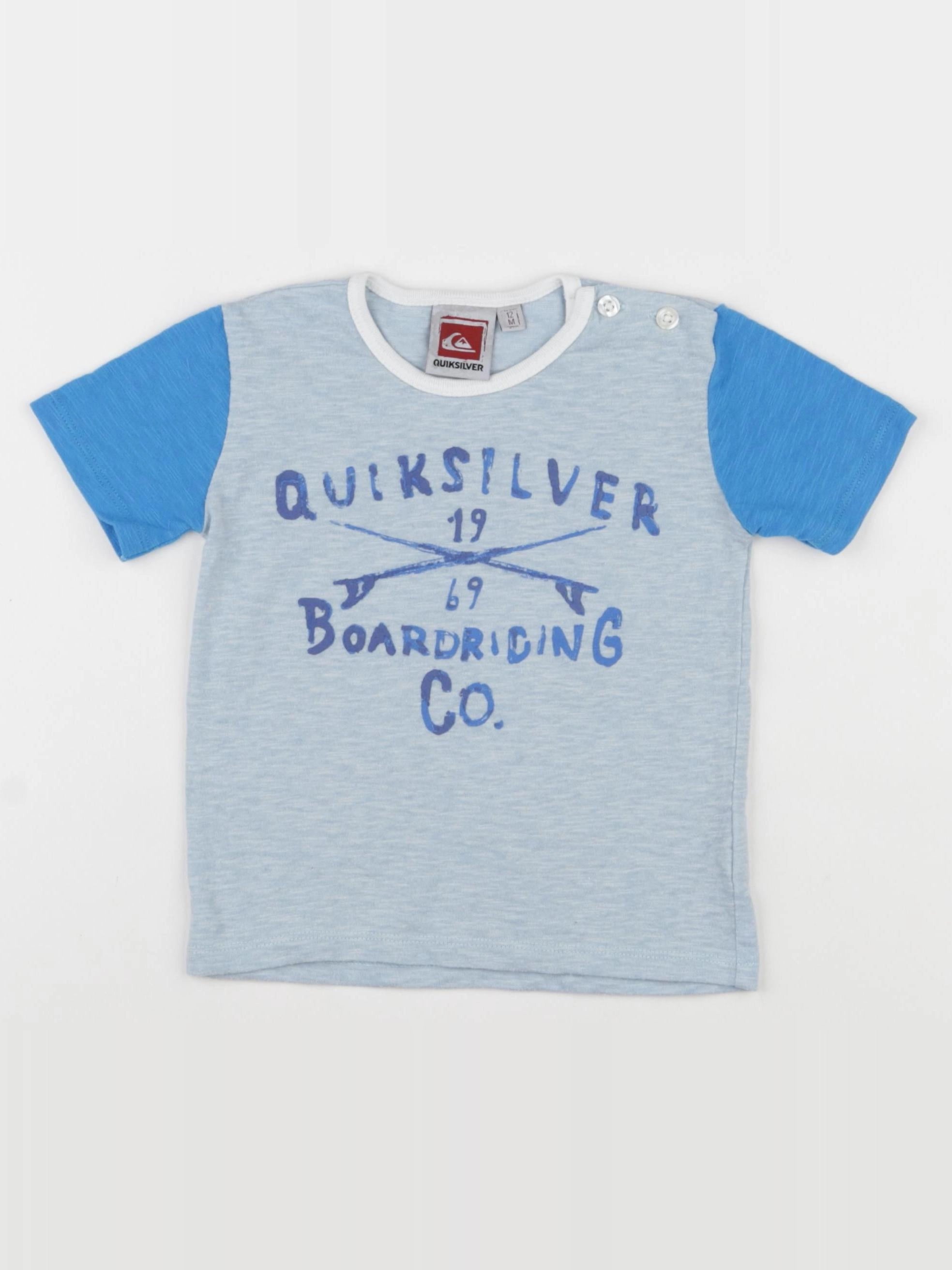 Quiksilver - tee-shirt bleu - 12 mois