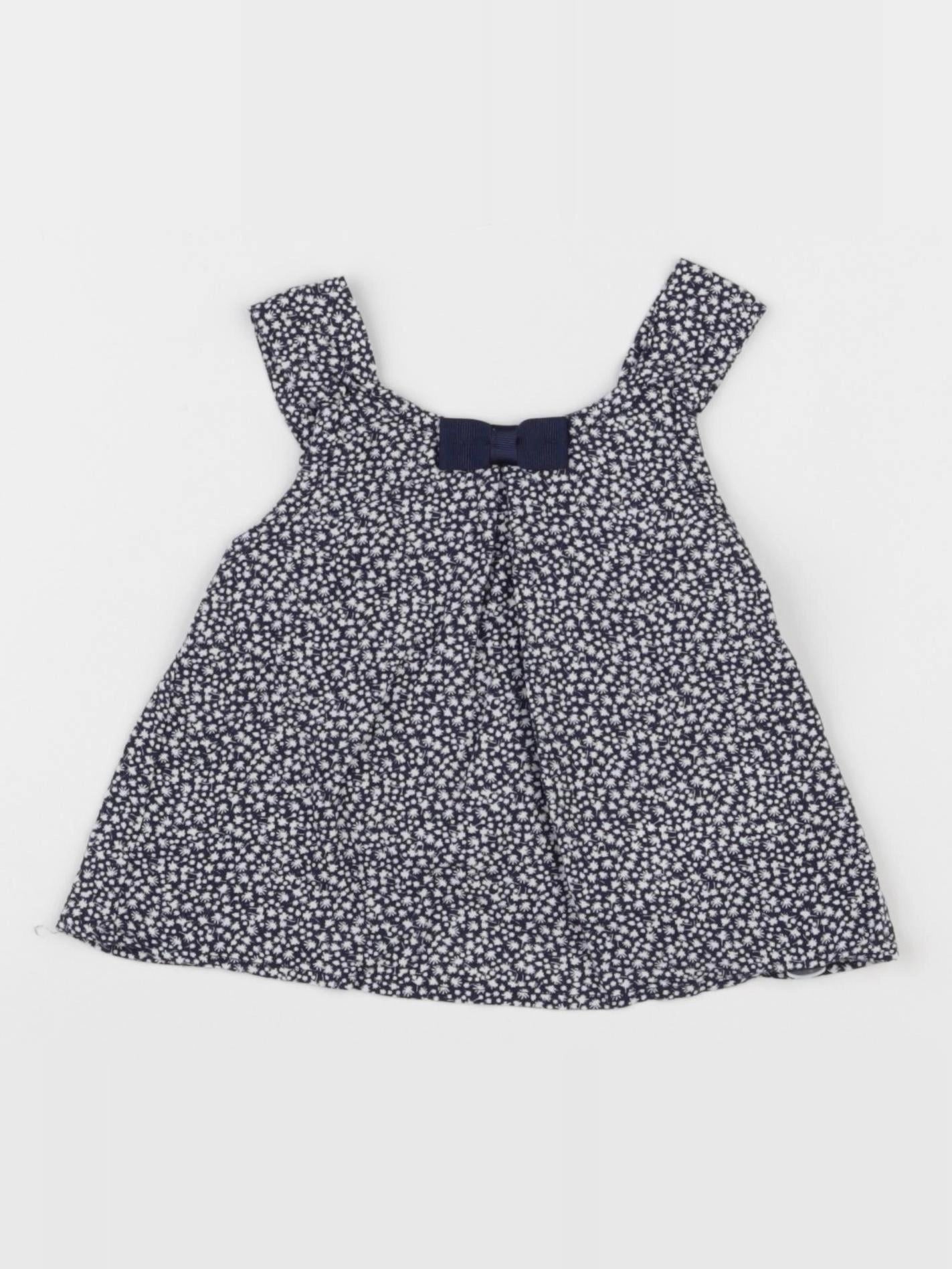 IKKS - blouse bleu - 6 mois