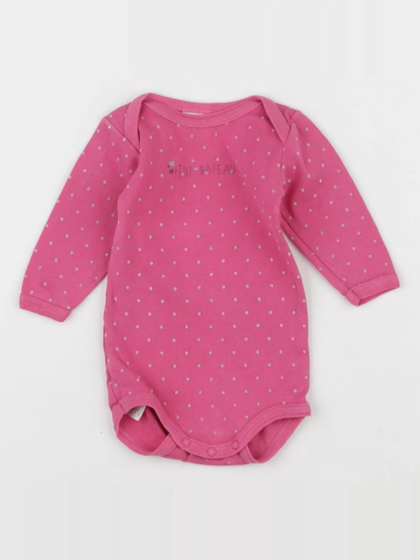 Petit Bateau - body rose - 3 mois
