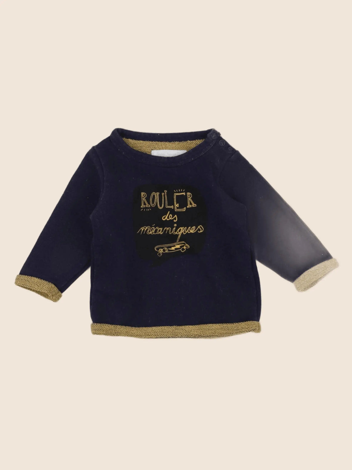 Cadet Rousselle - sweat bleu - 6 mois