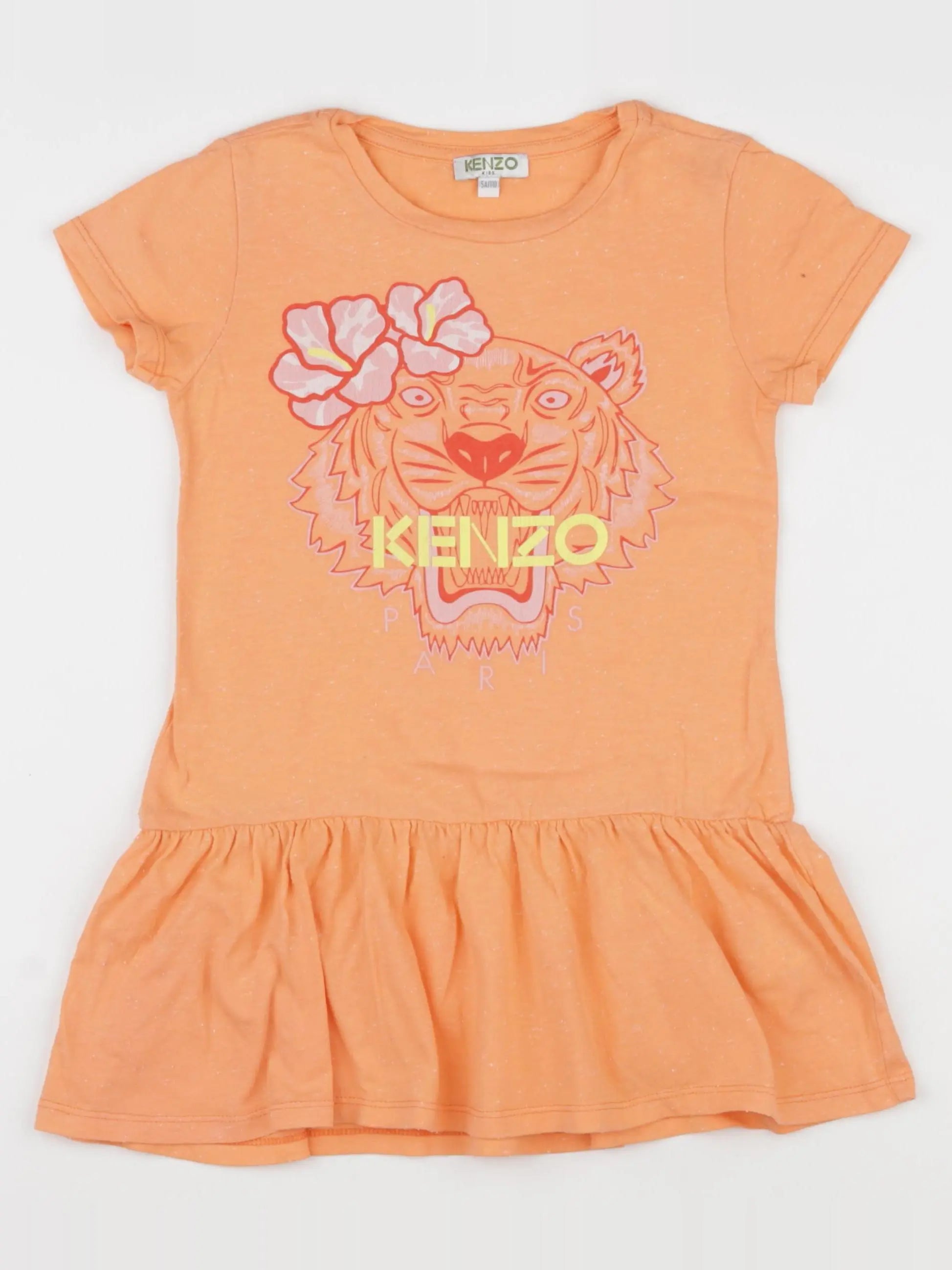 Kenzo - robe orange - 5 ans