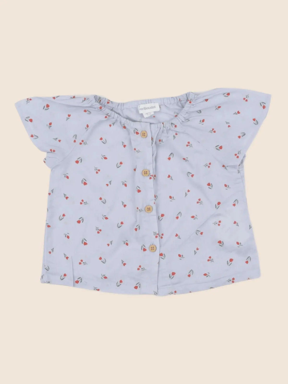 Vertbaudet - tee-shirt bleu - 3 mois