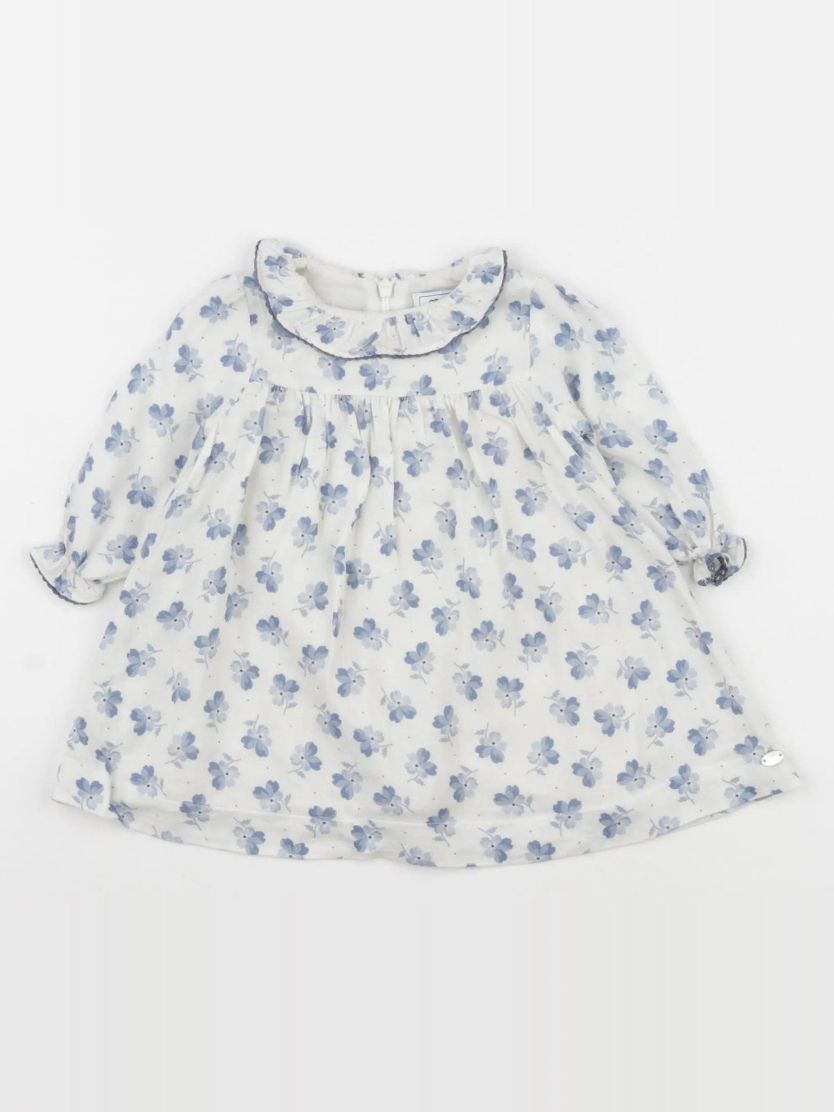 Tartine & Chocolat - robe bleu, blanc - 6 mois
