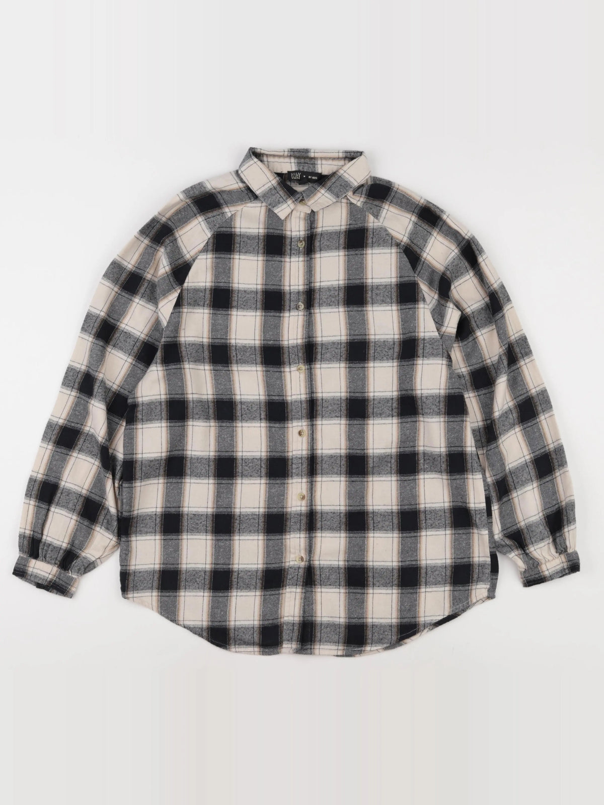 IKKS - blouse gris, beige - 12 ans