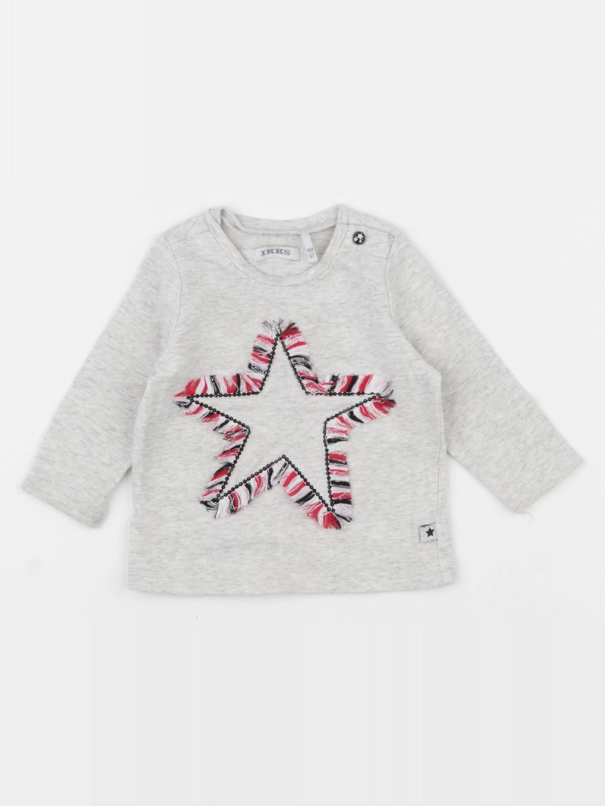 IKKS - tee-shirt gris - 6 mois