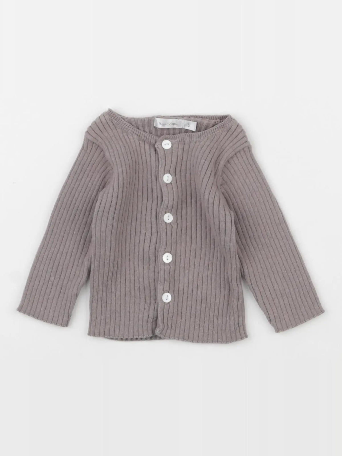 Boutchou - gilet gris - 6 mois