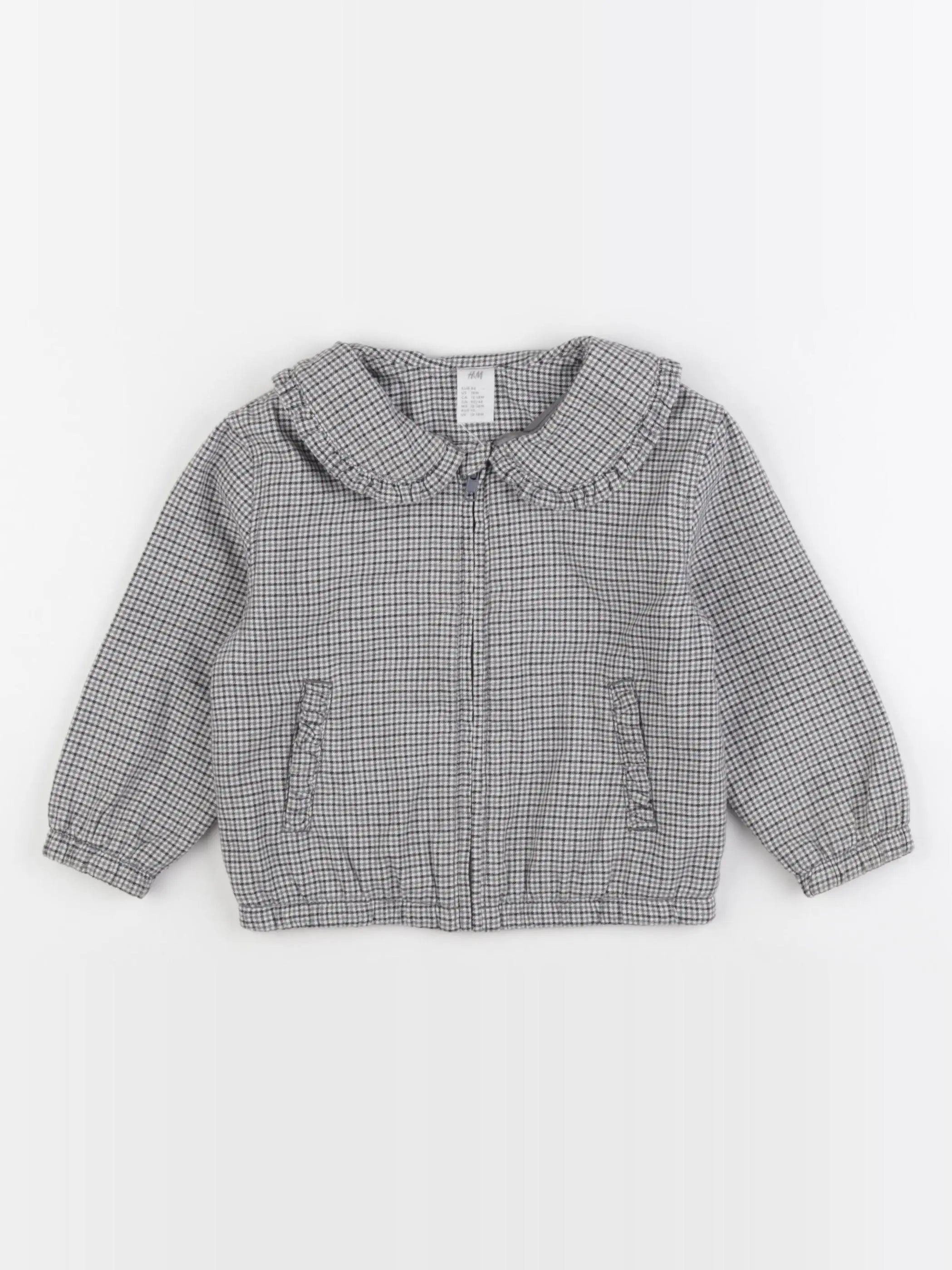 H&M - veste gris - 12/18 mois