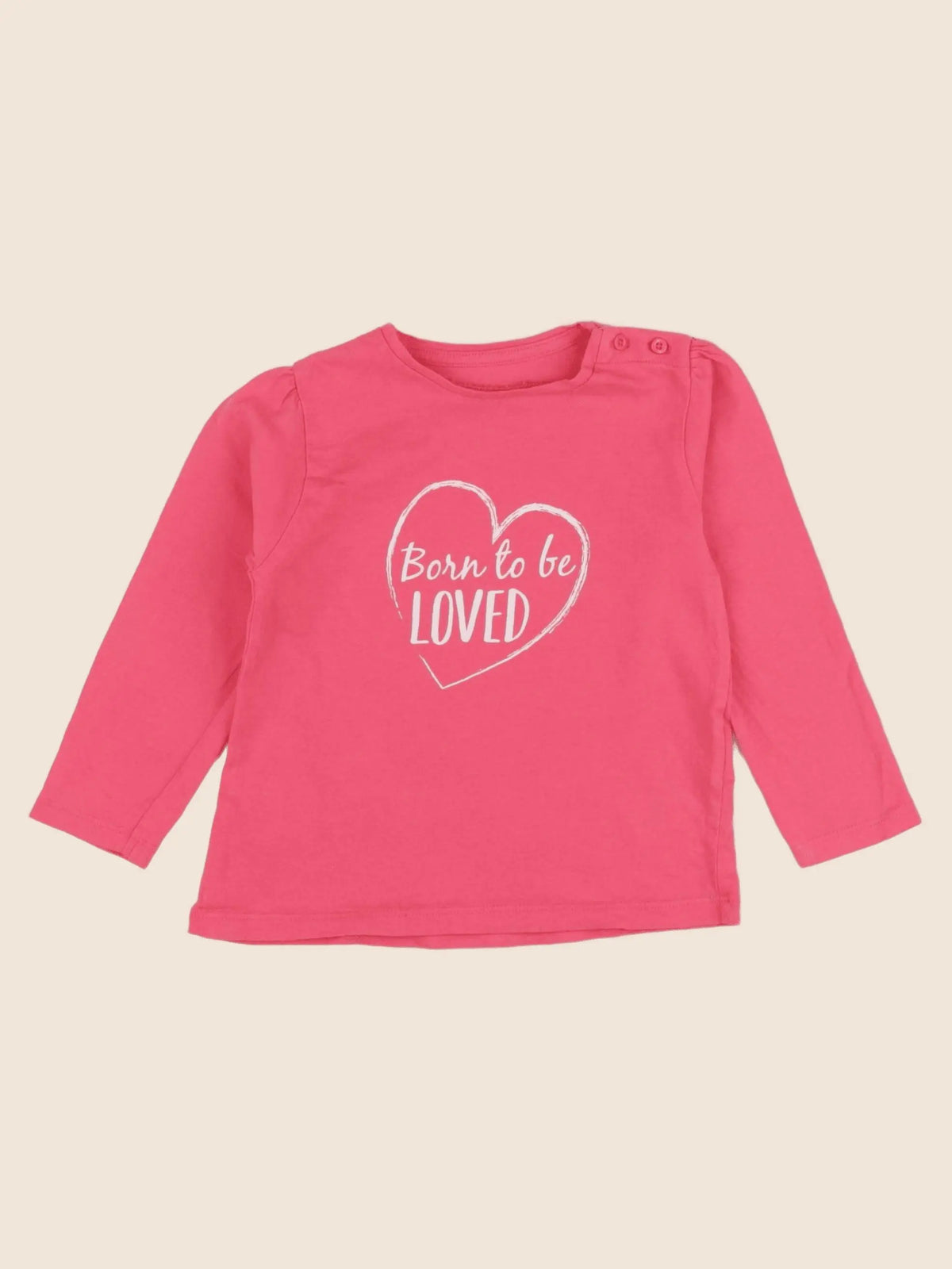Vertbaudet - tee-shirt rose - 24 mois