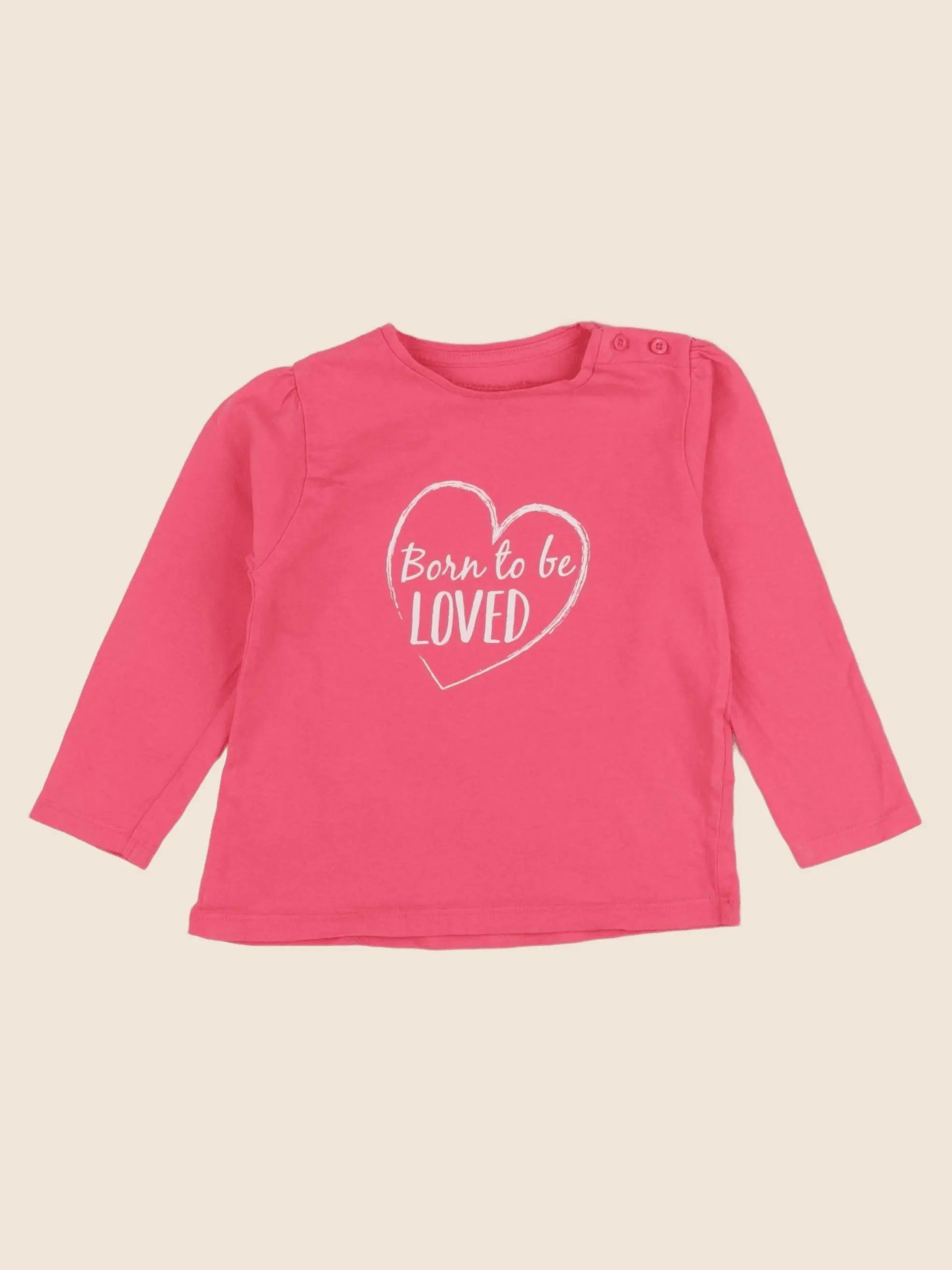 Vertbaudet - tee-shirt rose - 24 mois