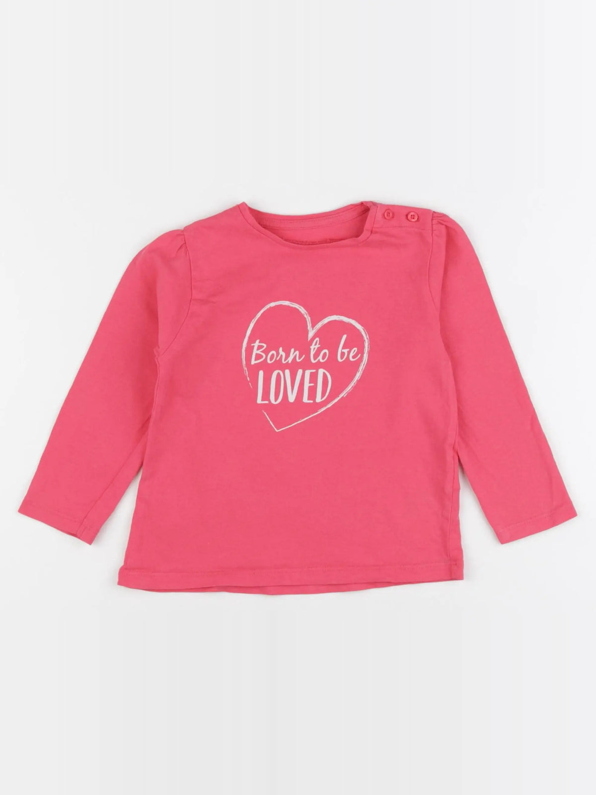 Vertbaudet - tee-shirt rose - 24 mois