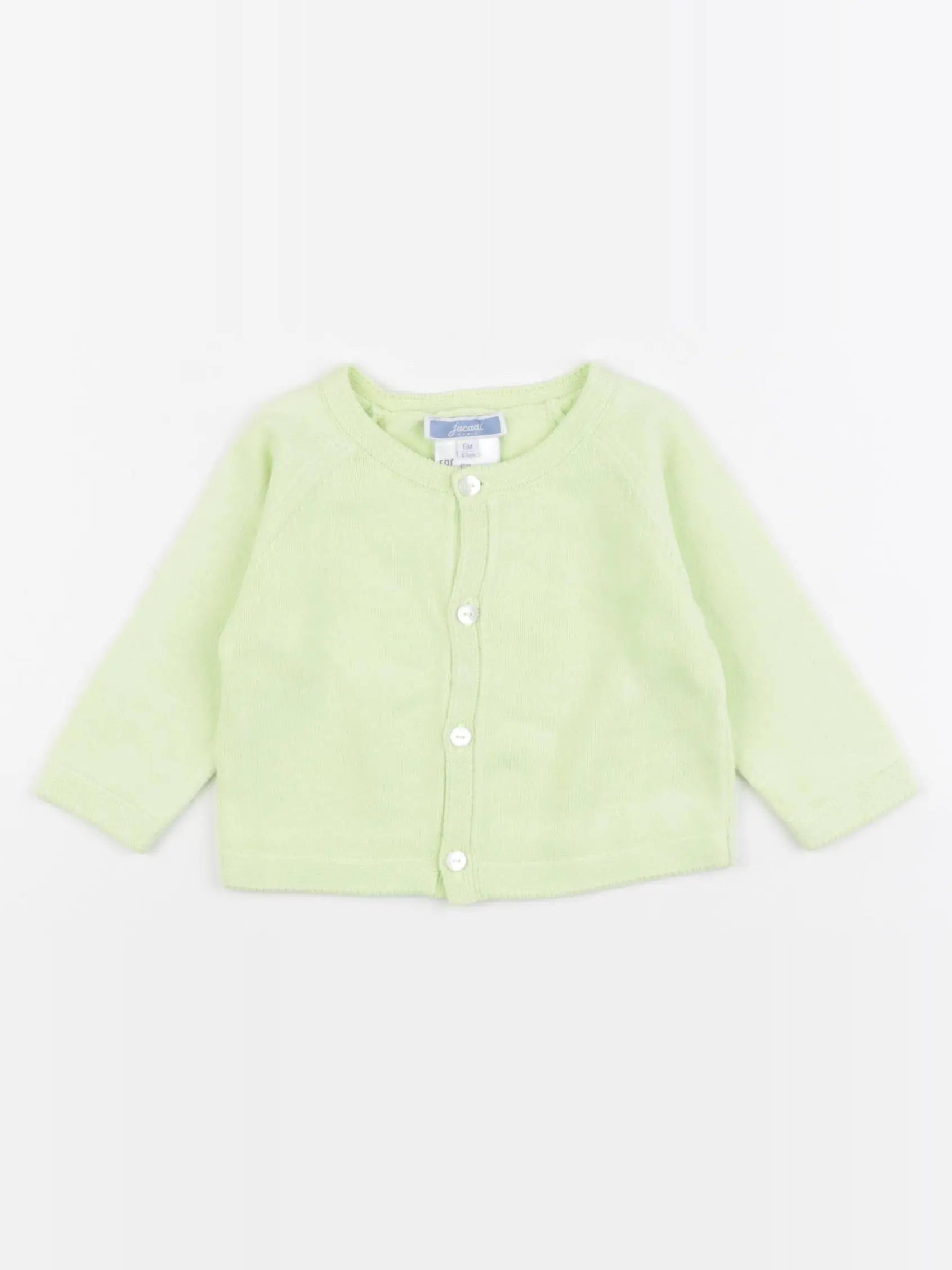 Jacadi - gilet vert - 6 mois