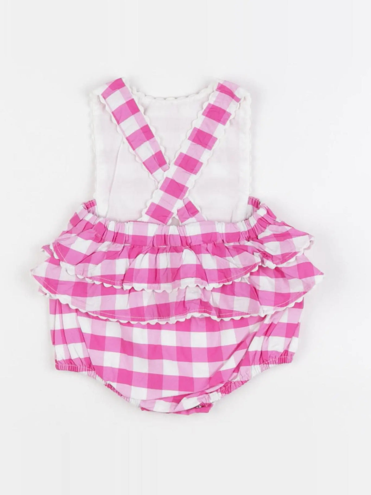 Jacadi - combinaison blanc, rose - 3 mois