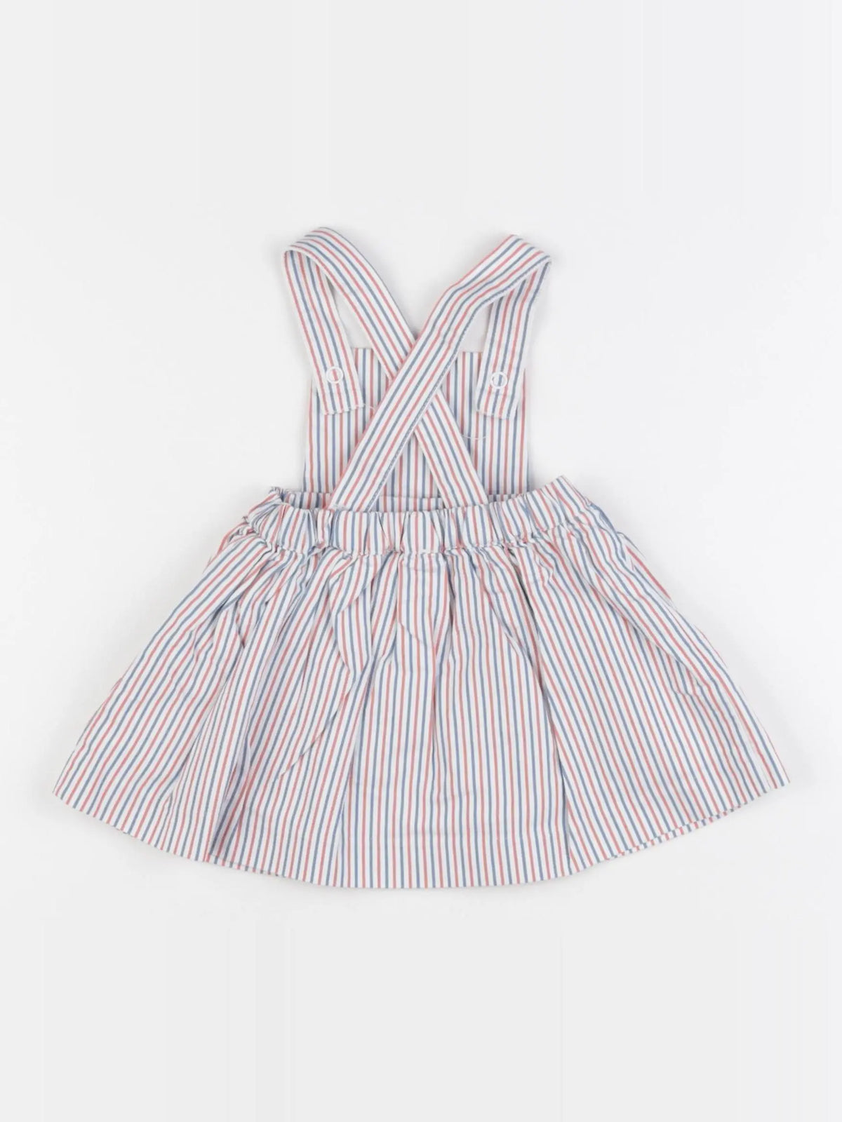 Jacadi - robe blanc, bleu, orange - 6 mois