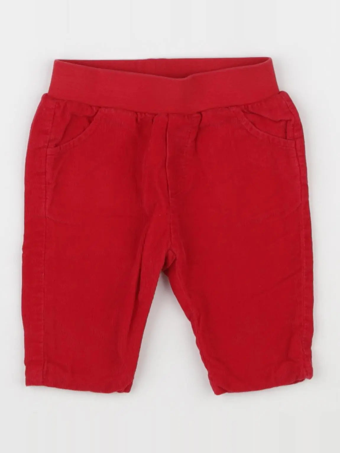 Jacadi - pantalon réversible rouge - 3 mois