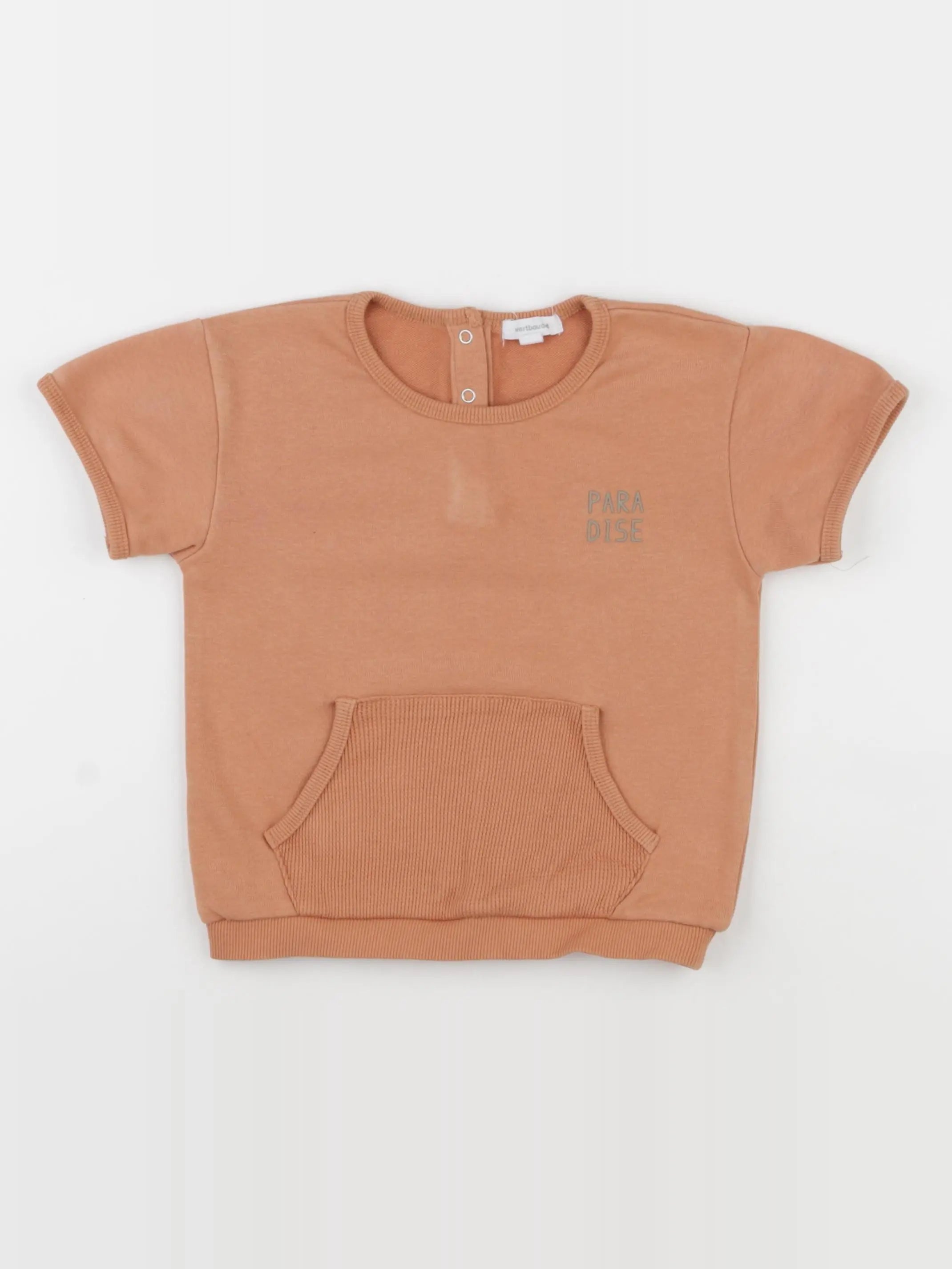 Vertbaudet - sweat marron - 36 mois