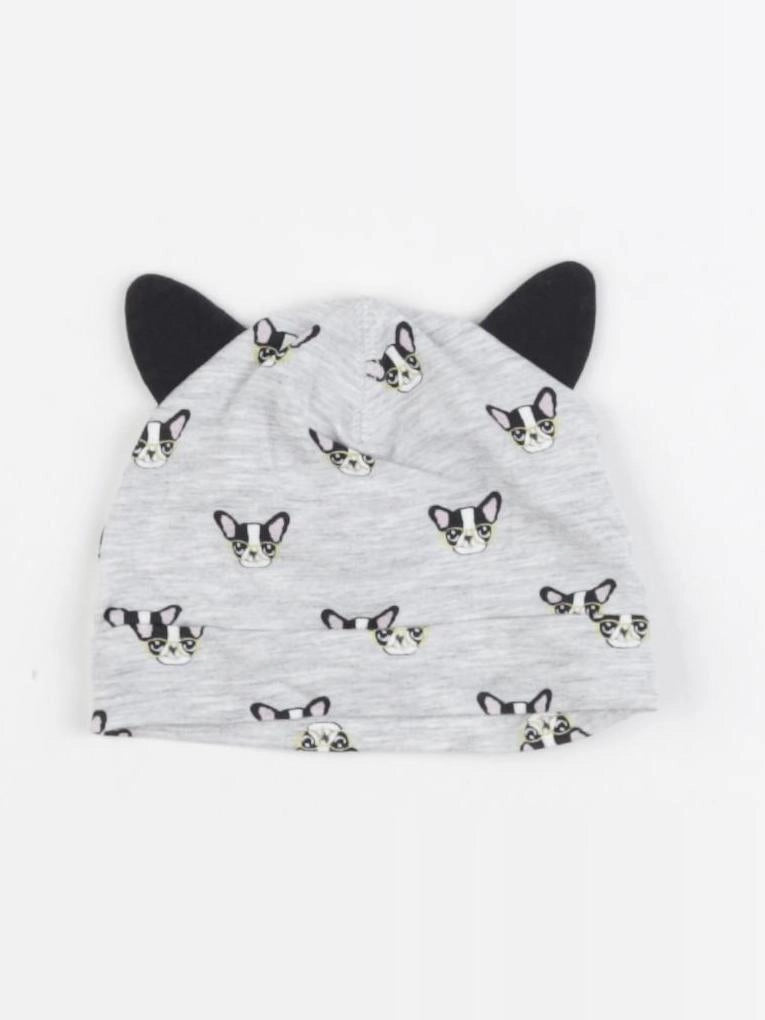 H&M - bonnet gris - 1/3 mois