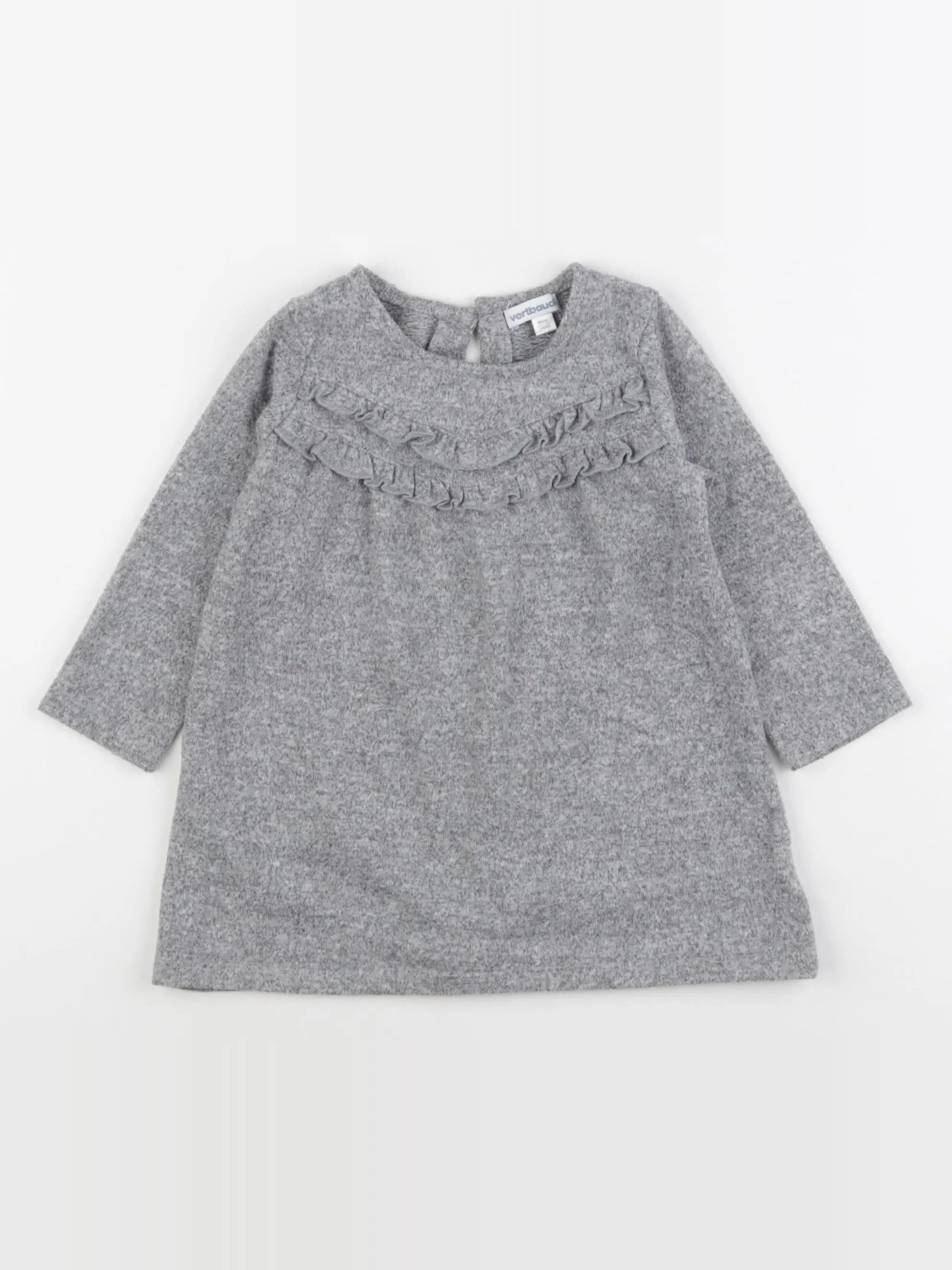 Vertbaudet - robe gris - 2 ans