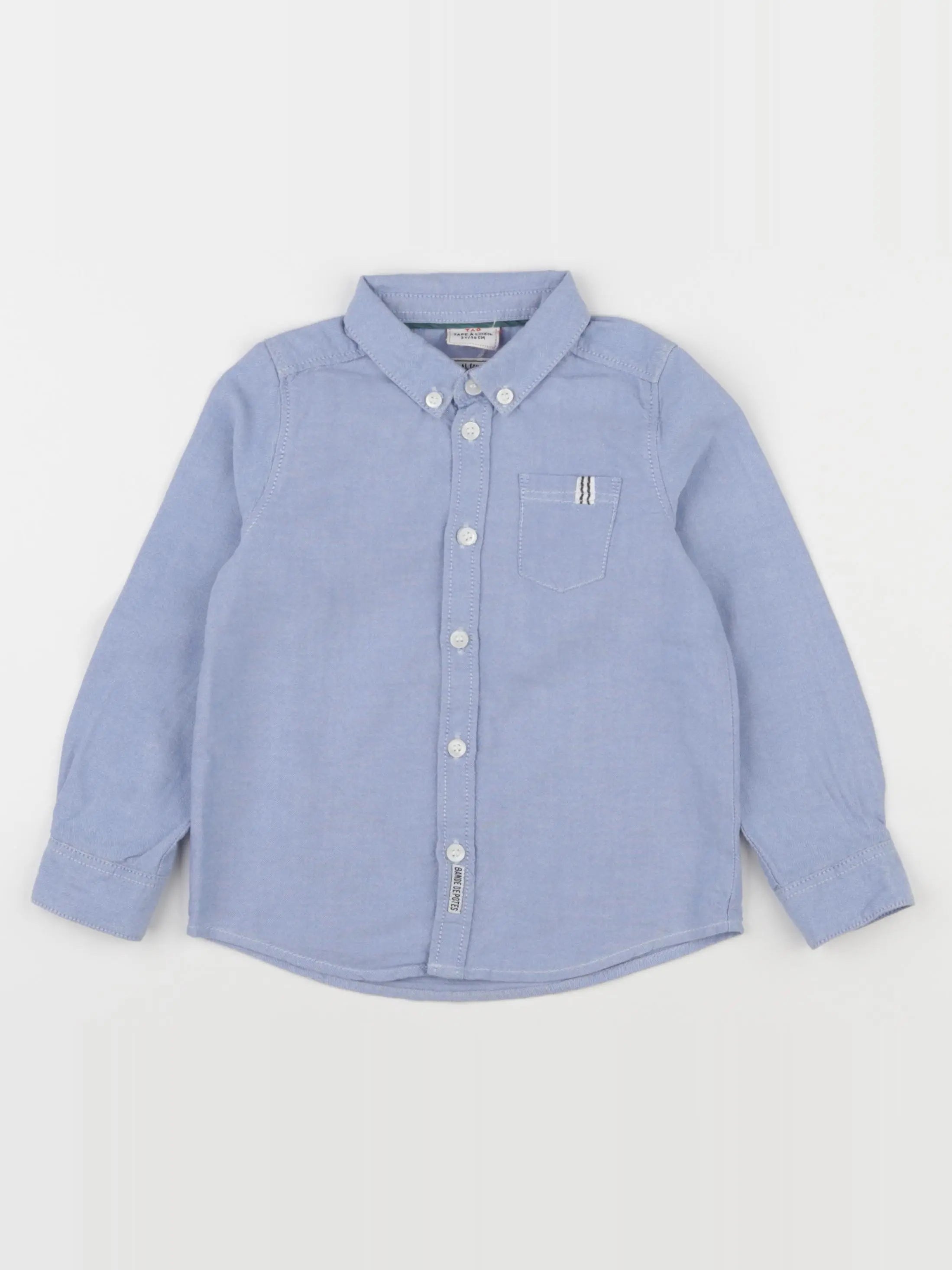 Tape à l'oeil - chemise bleu - 3 ans