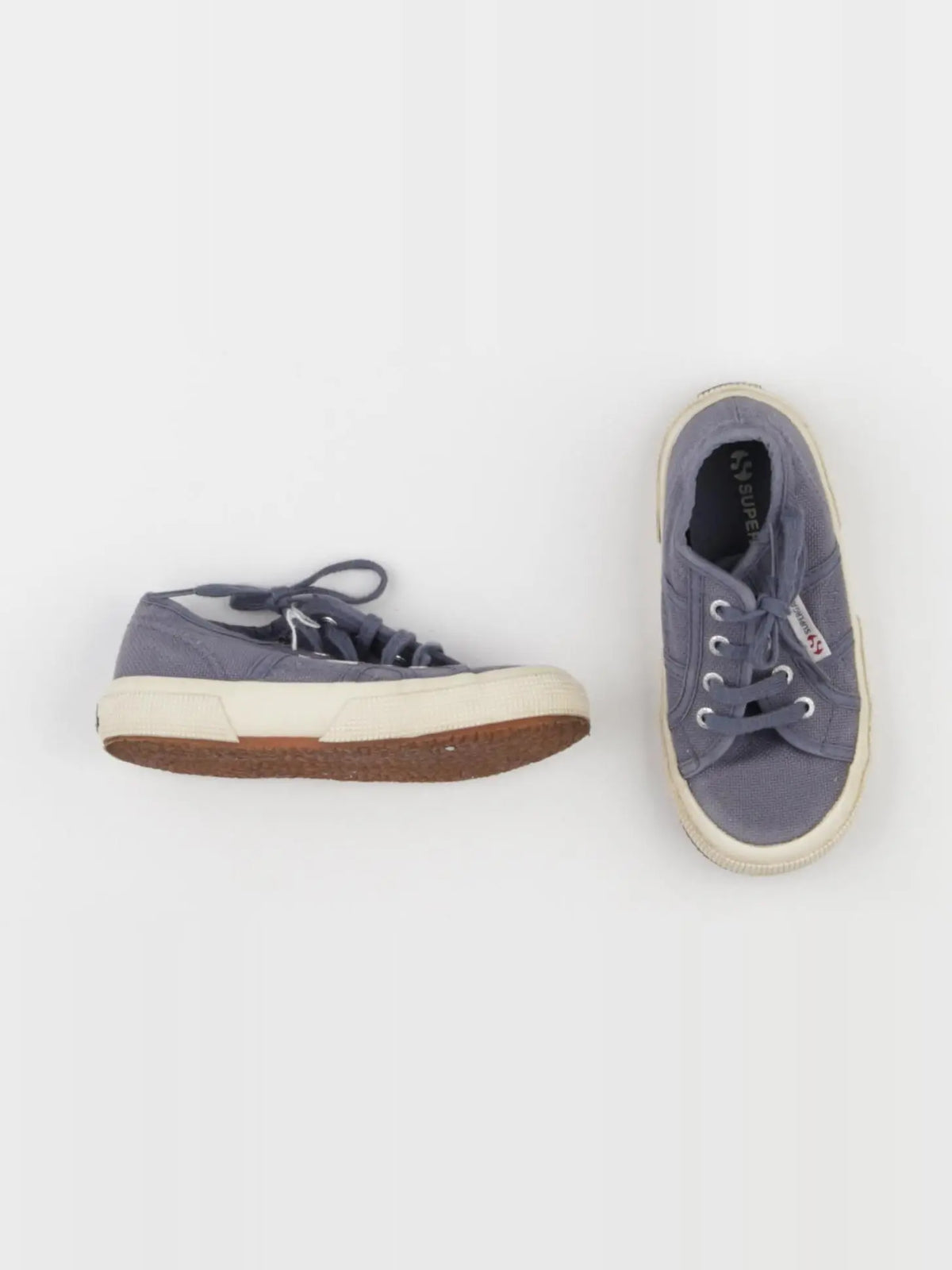 Superga - tennis à scratch/ lacets bleu - pointure 27