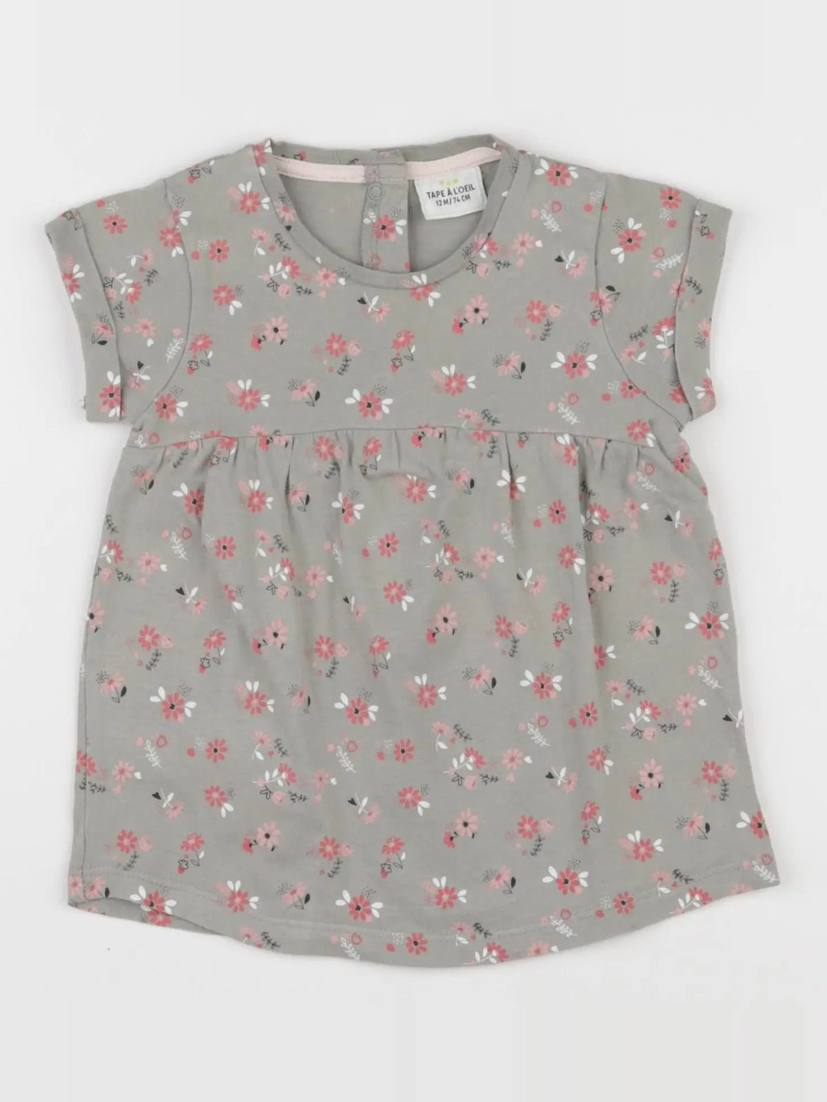 Tape à l'oeil - robe vert - 12 mois