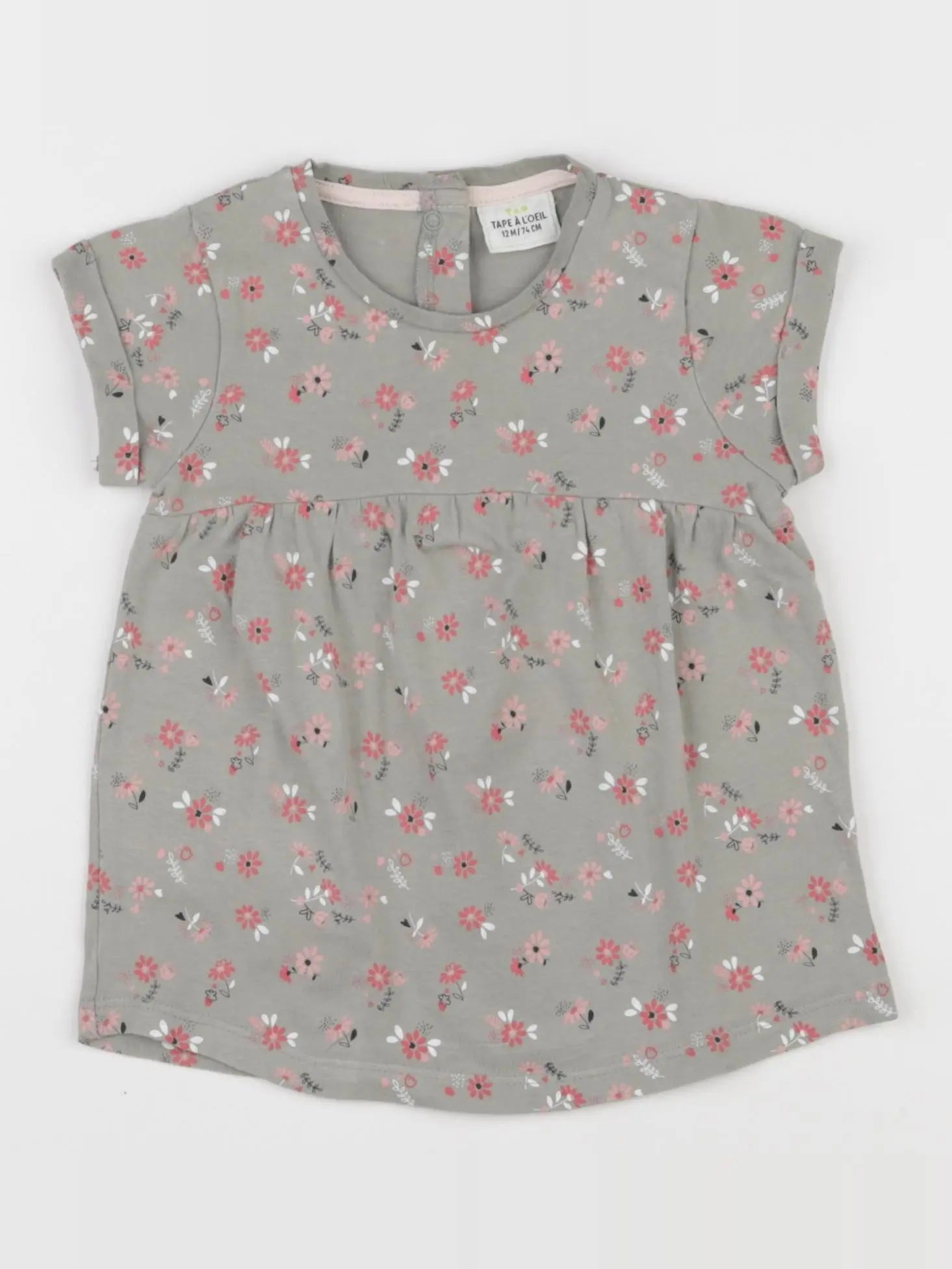 Tape à l'oeil - robe vert - 12 mois