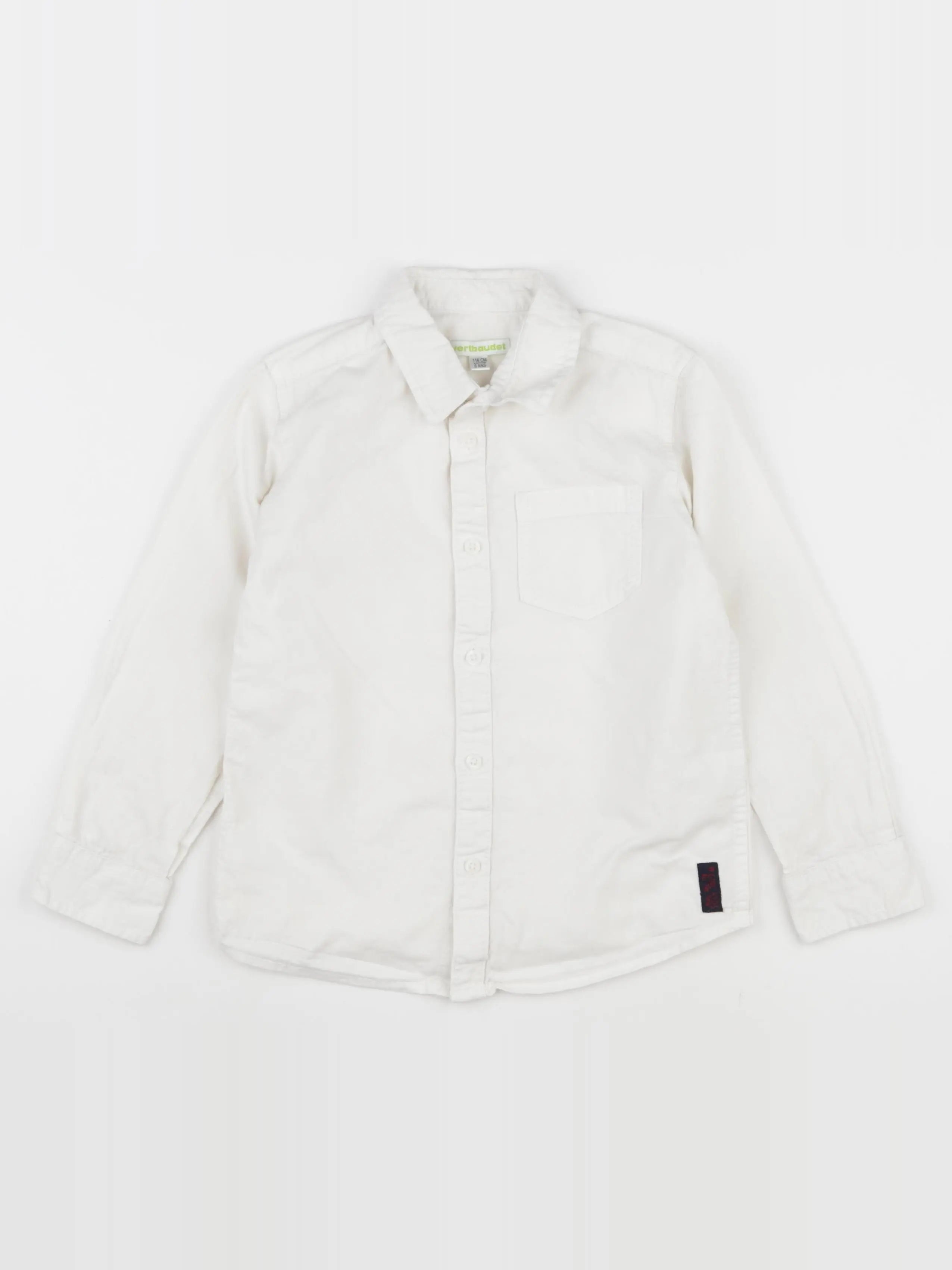 Vertbaudet - chemise blanc - 6 ans