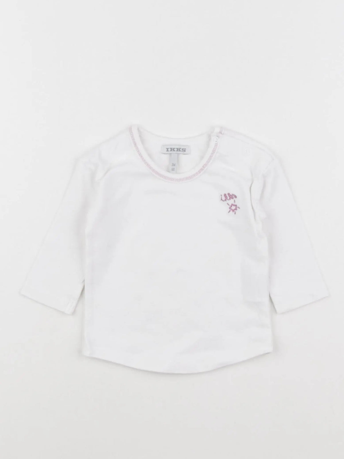 IKKS - tee-shirt blanc - 3 mois